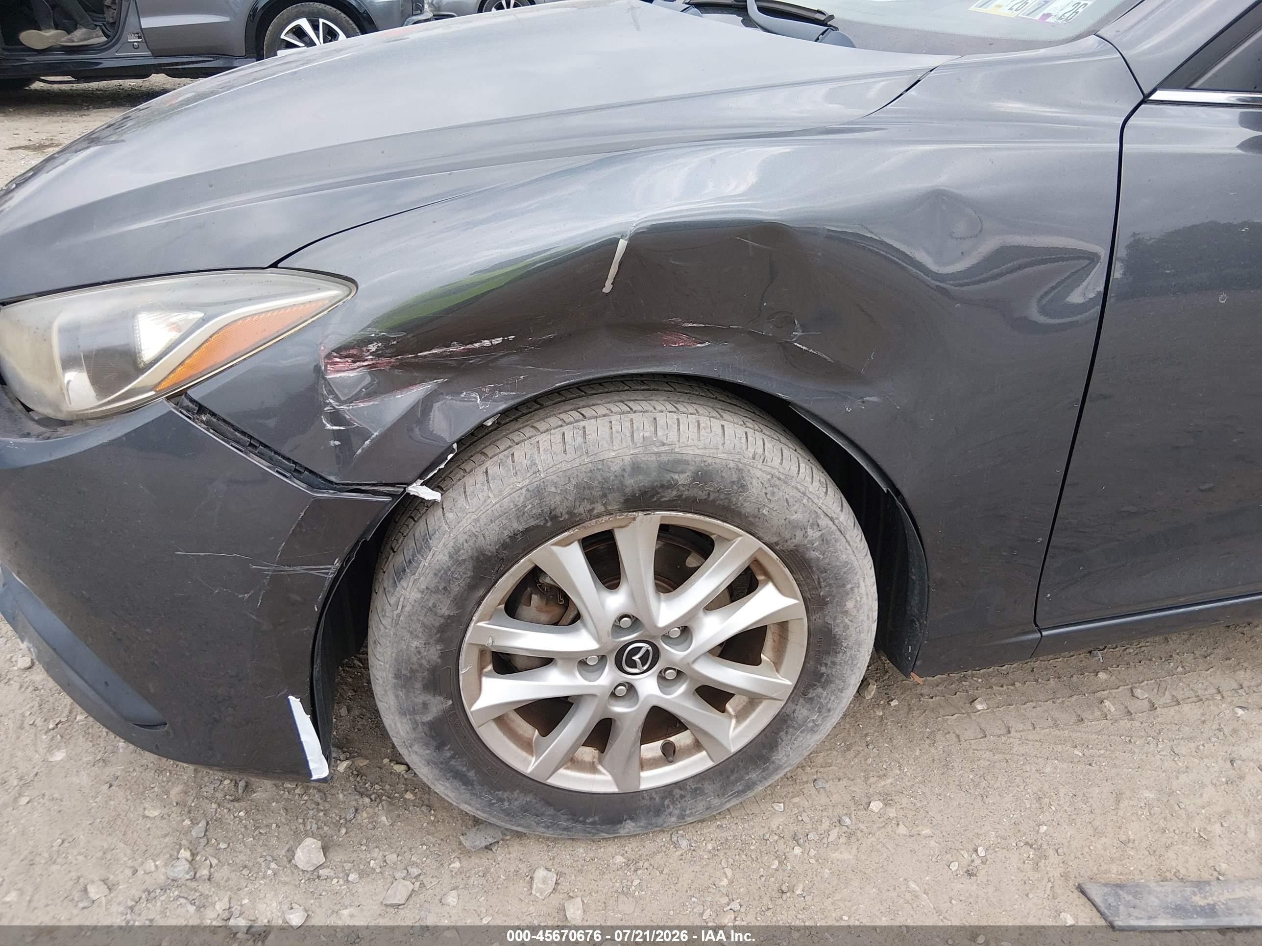 2014 Mazda Mazda3 I Touring Gray vin: JM1BM1V74E1149263