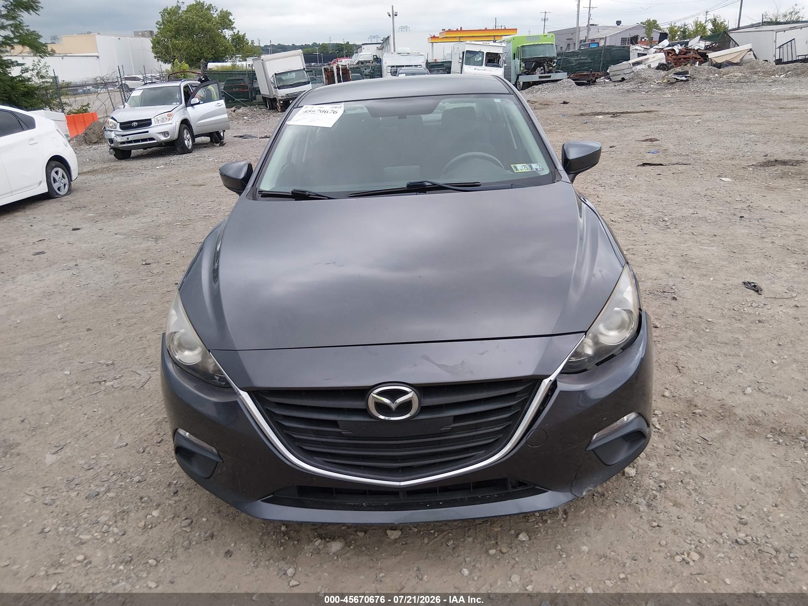 2014 Mazda Mazda3 I Touring Gray vin: JM1BM1V74E1149263