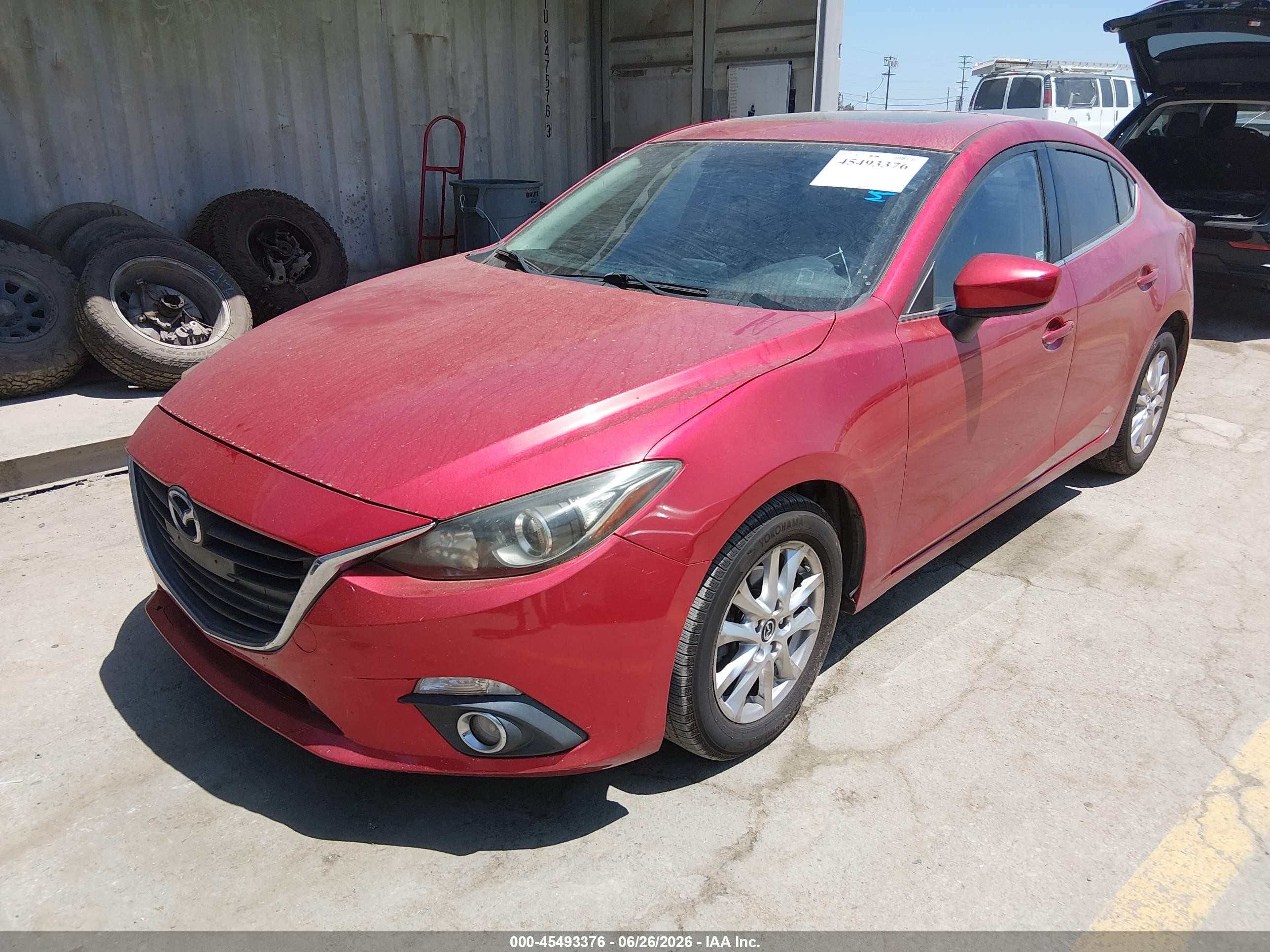 2014 Mazda Mazda3 I Touring Красный vin: JM1BM1V74E1151482
