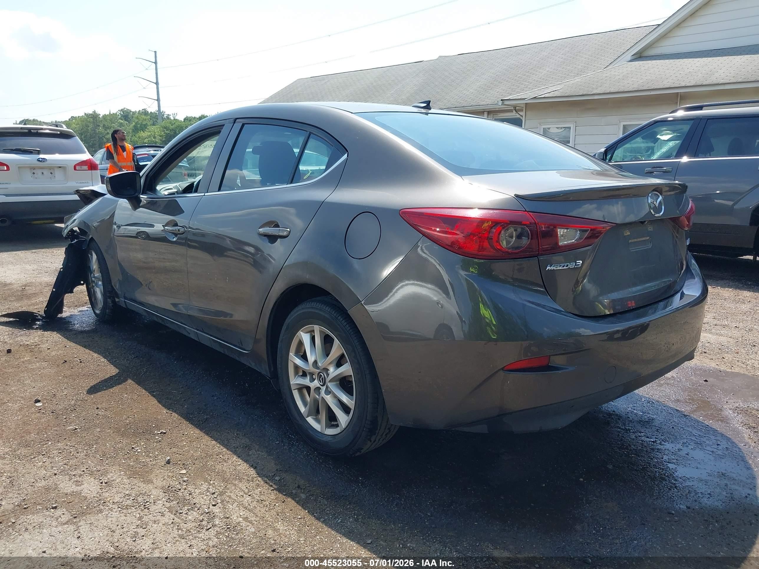 2014 Mazda Mazda3 I Touring Gray vin: JM1BM1V75E1115655