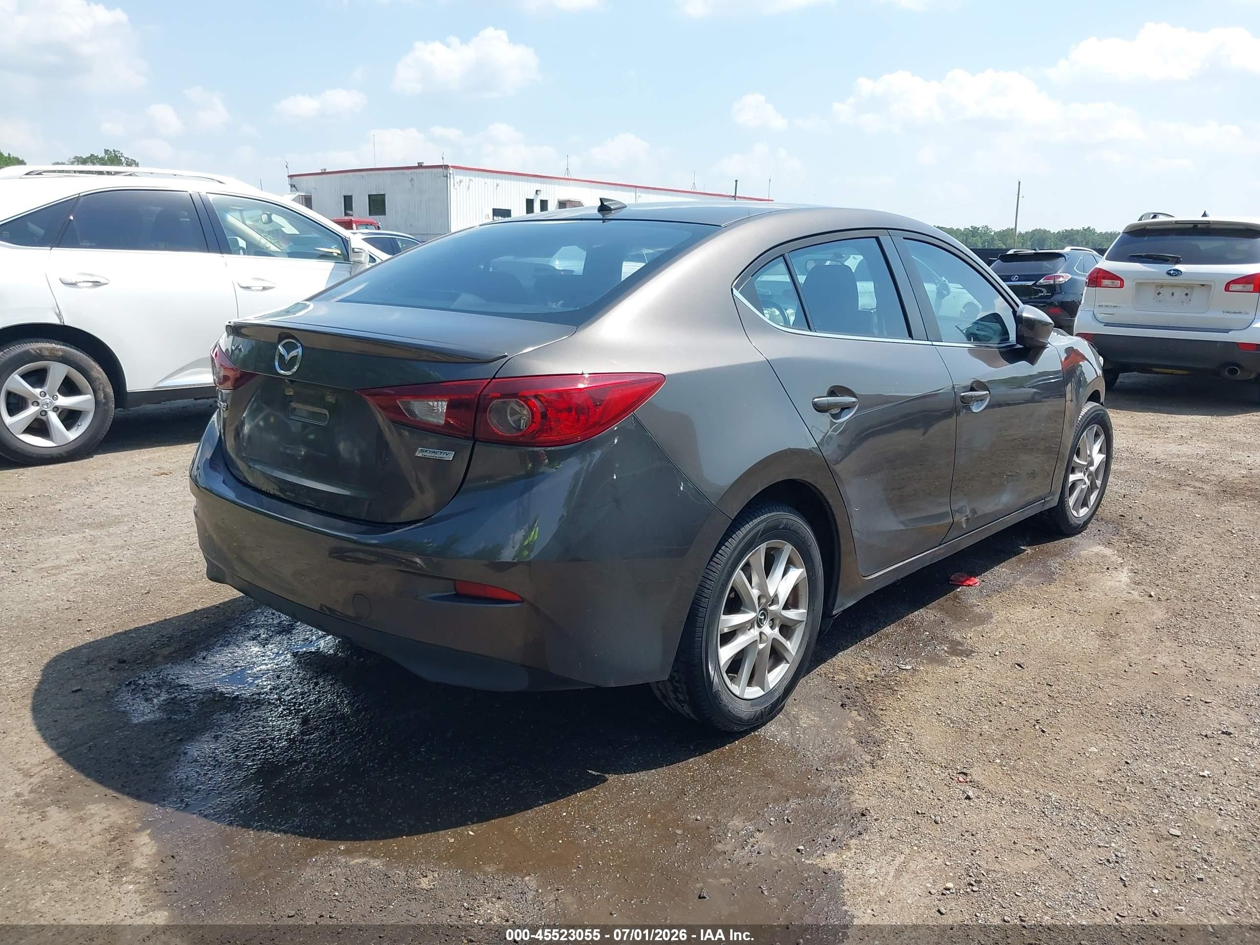 2014 Mazda Mazda3 I Touring Gray vin: JM1BM1V75E1115655