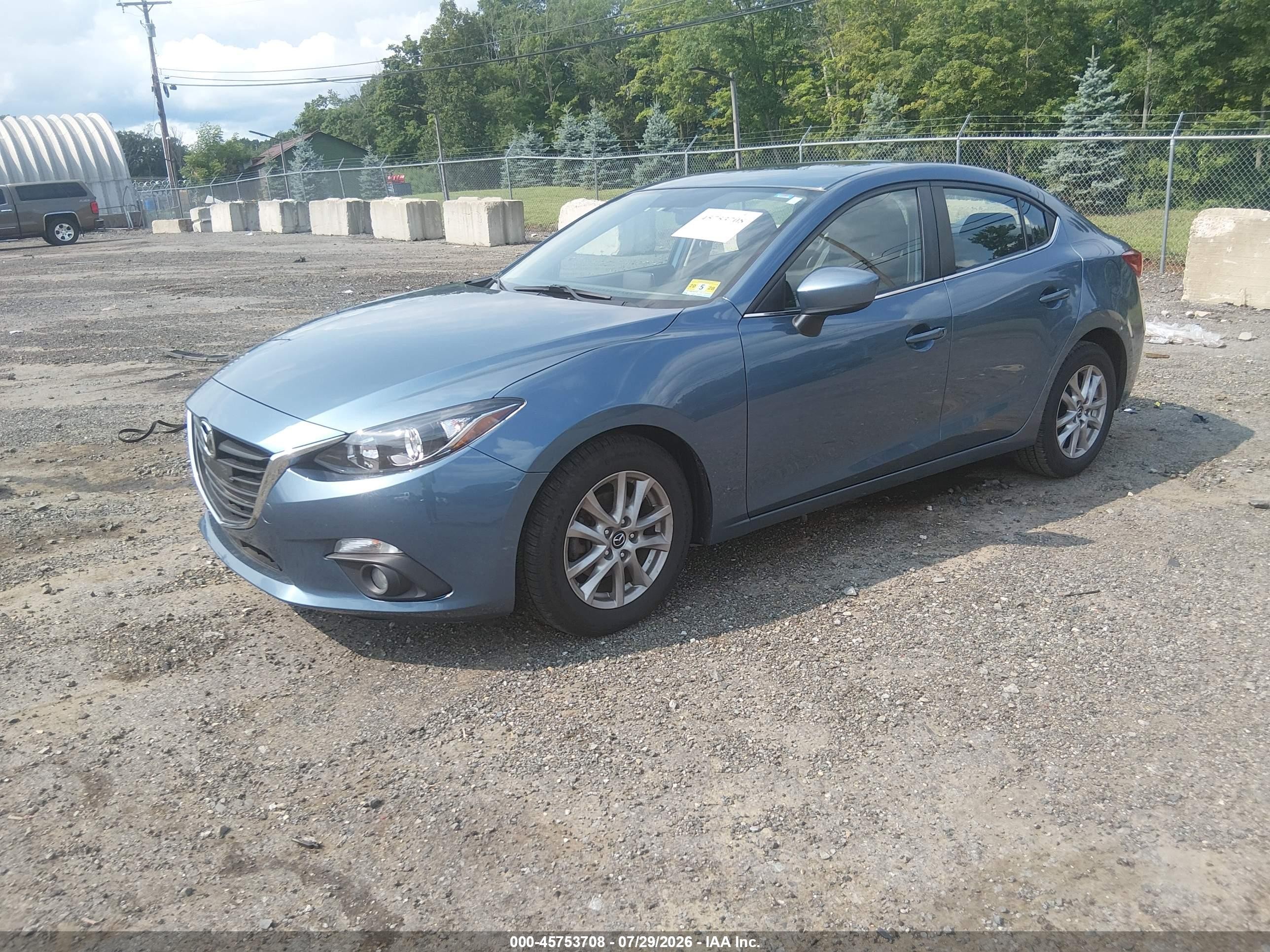 2015 Mazda Mazda3 I Touring Blue vin: JM1BM1V75F1249891