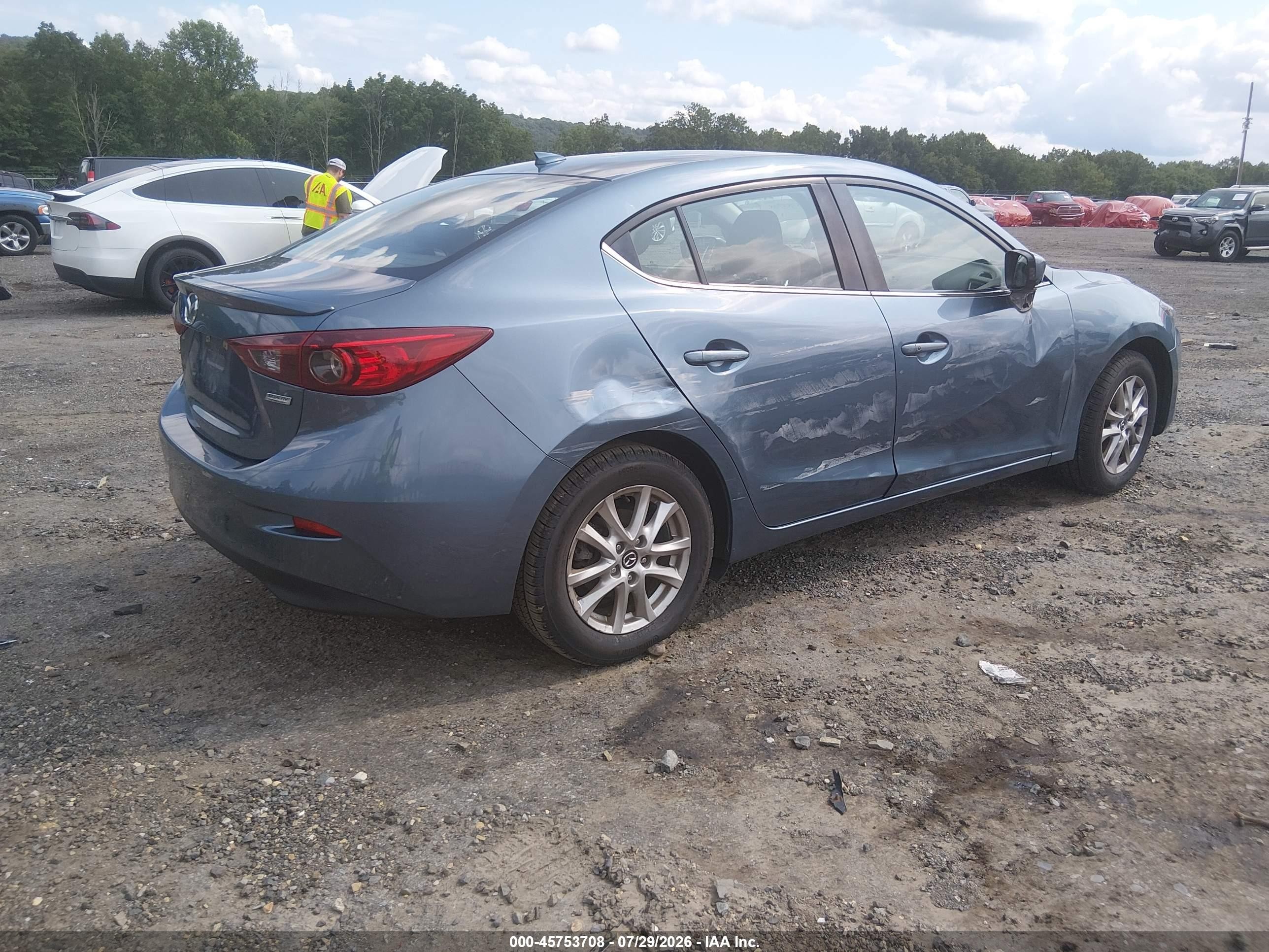 2015 Mazda Mazda3 I Touring Blue vin: JM1BM1V75F1249891
