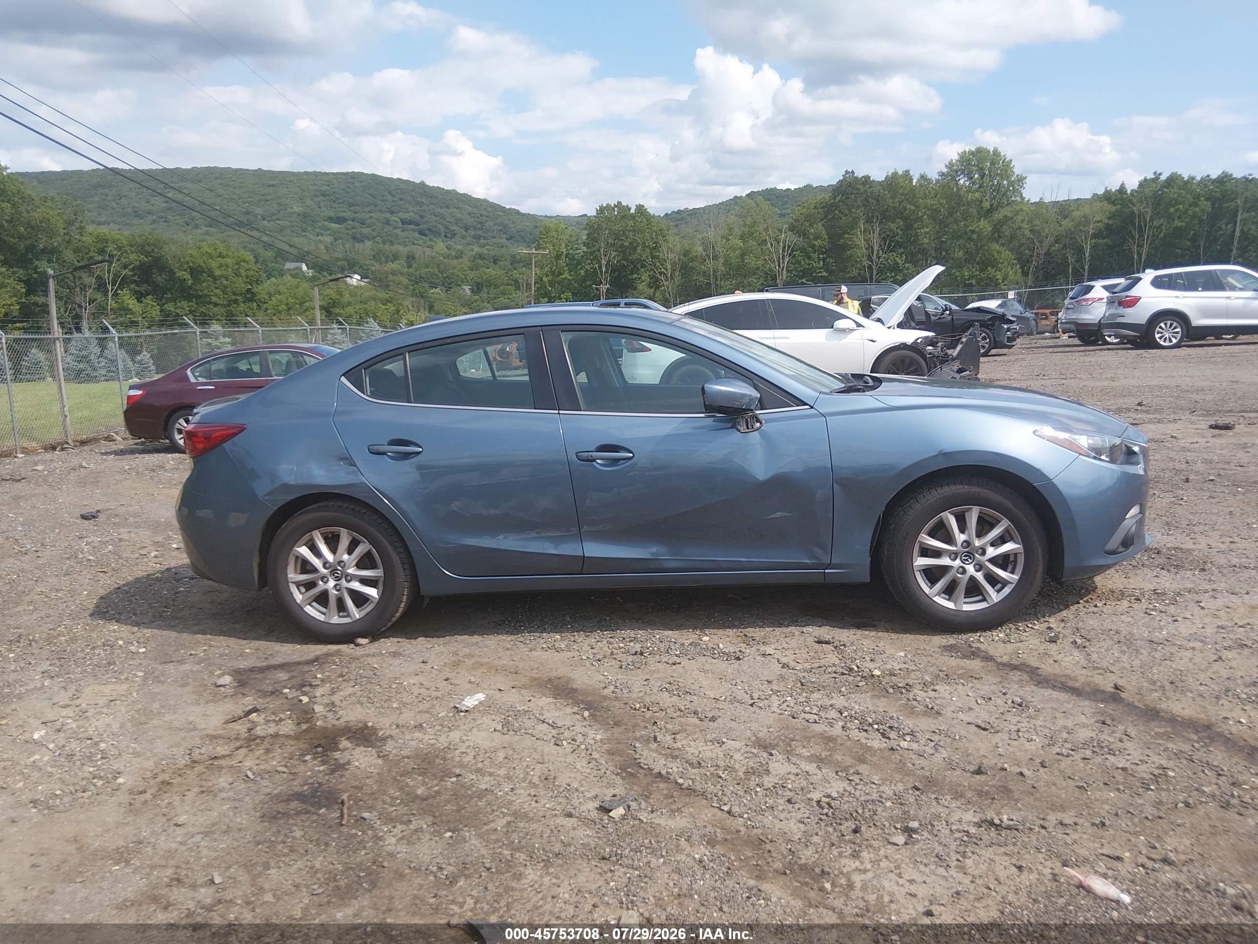 2015 Mazda Mazda3 I Touring Blue vin: JM1BM1V75F1249891