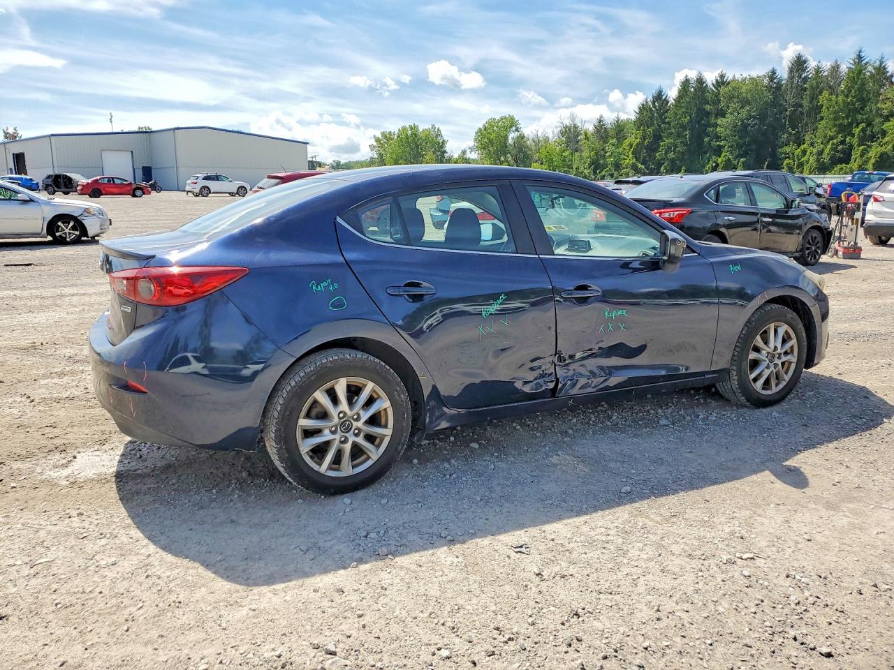 2014 Mazda 3 Touring Blue vin: JM1BM1V76E1123764