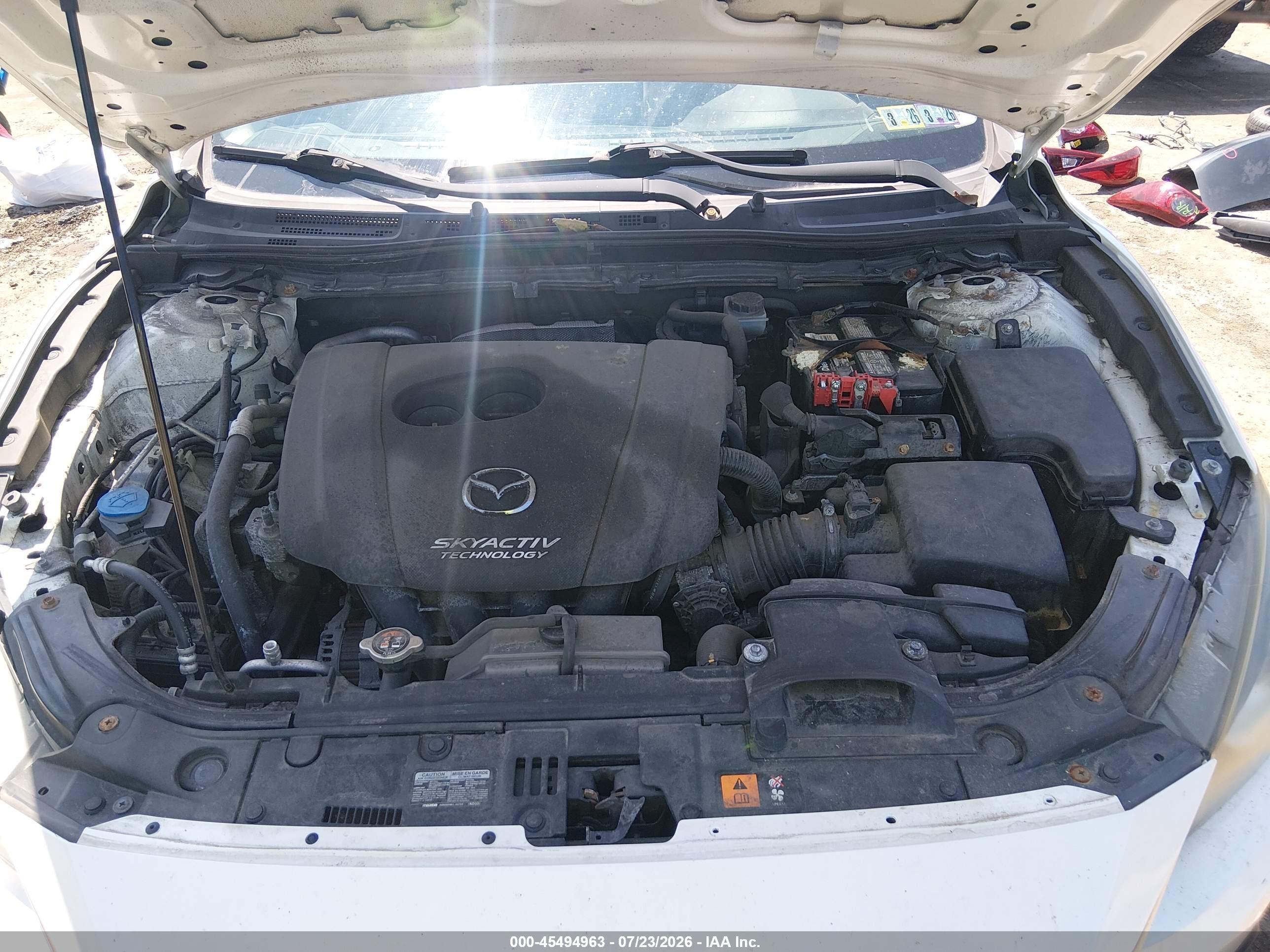 2014 Mazda Mazda3 I Touring Белый vin: JM1BM1V76E1124915