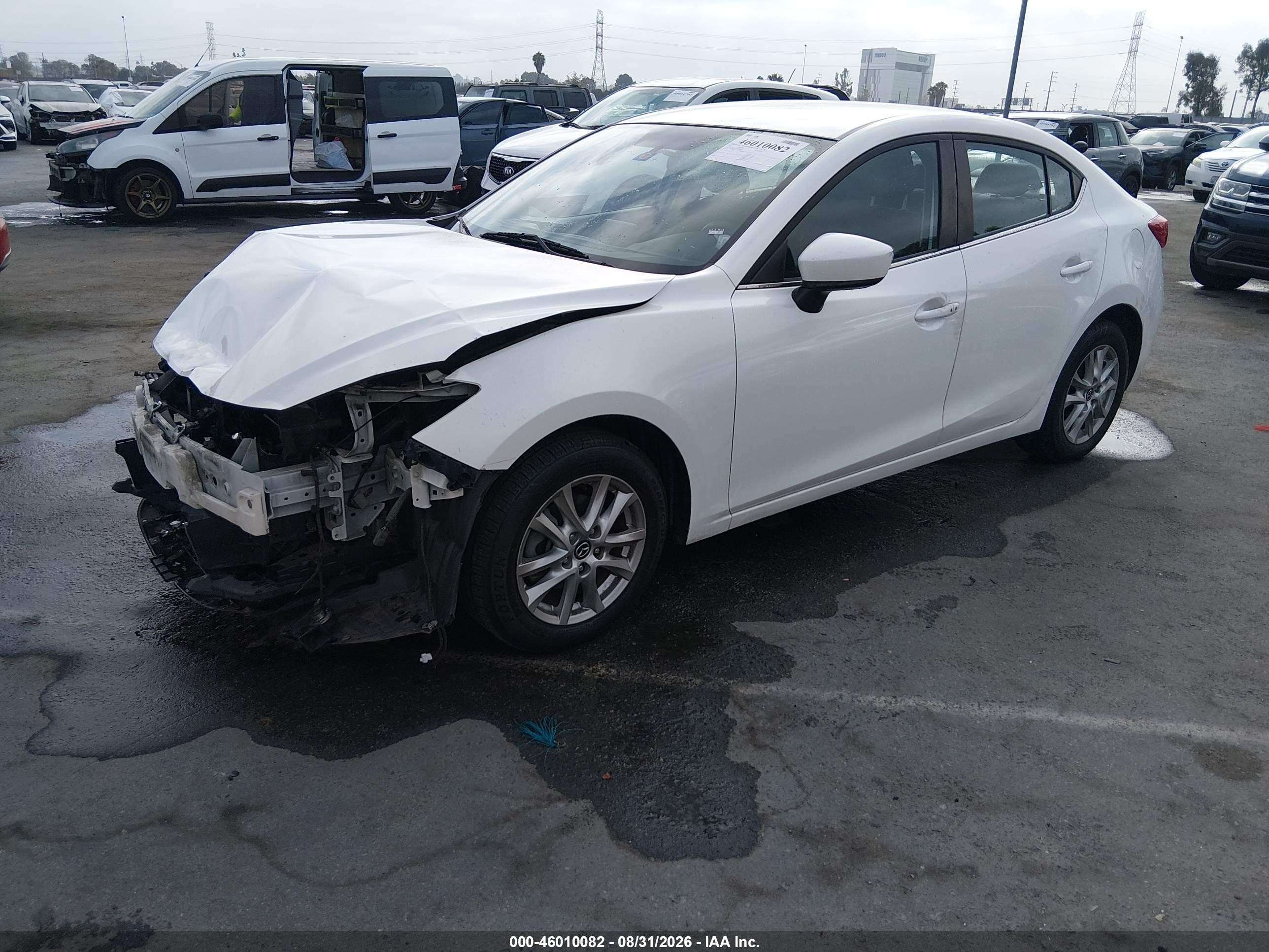2015 Mazda Mazda3 I Touring White vin: JM1BM1V76F1219864