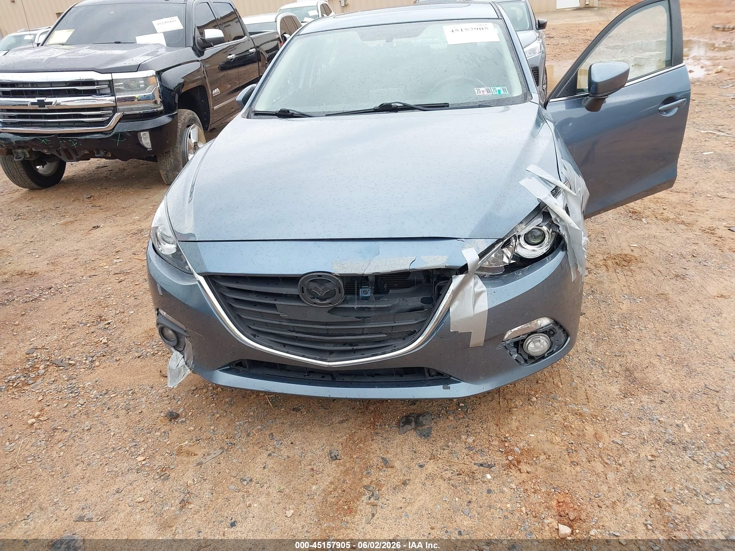 2015 Mazda Mazda3 I Touring Blue vin: JM1BM1V76F1223963