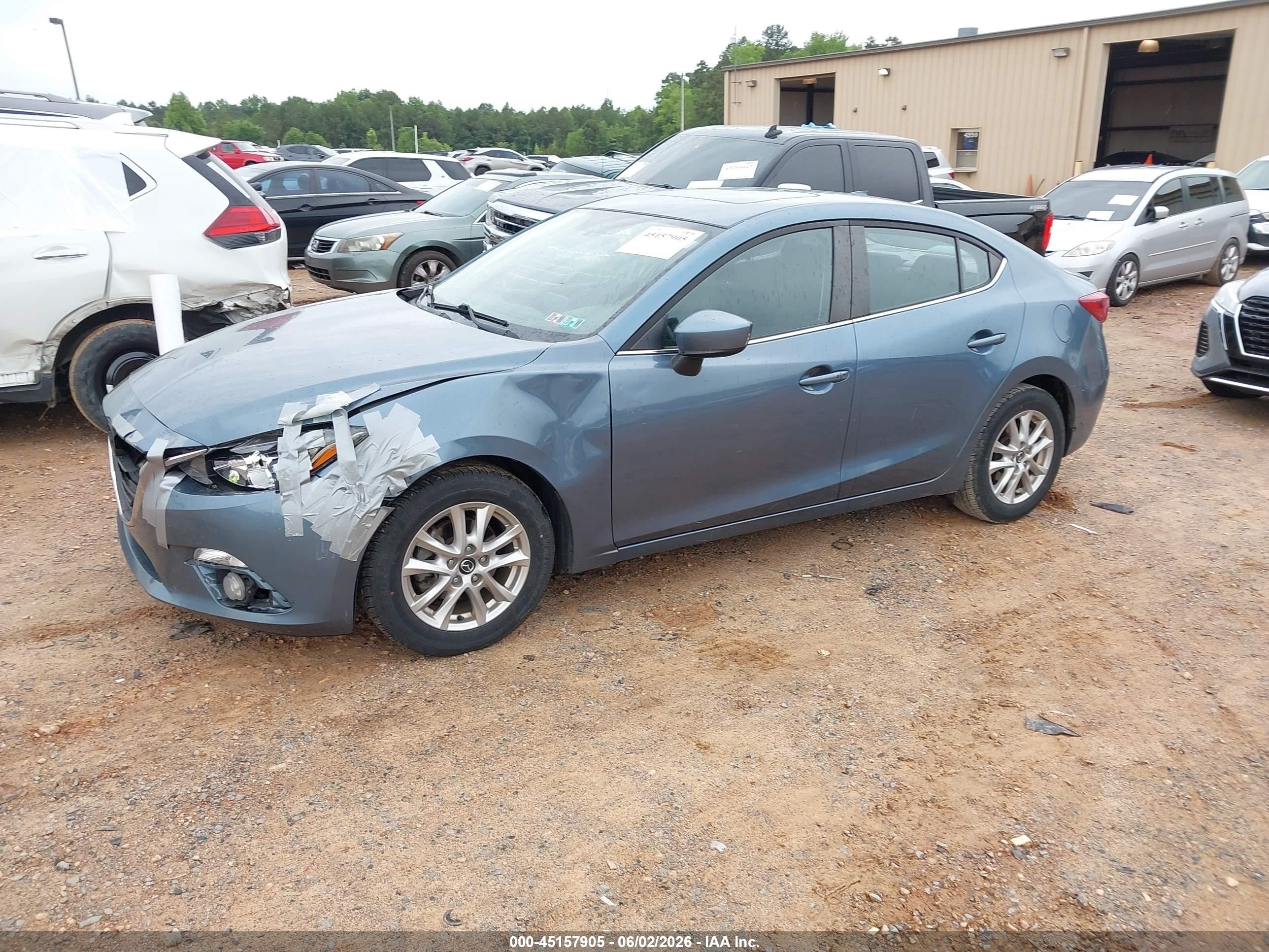 2015 Mazda Mazda3 I Touring Blue vin: JM1BM1V76F1223963