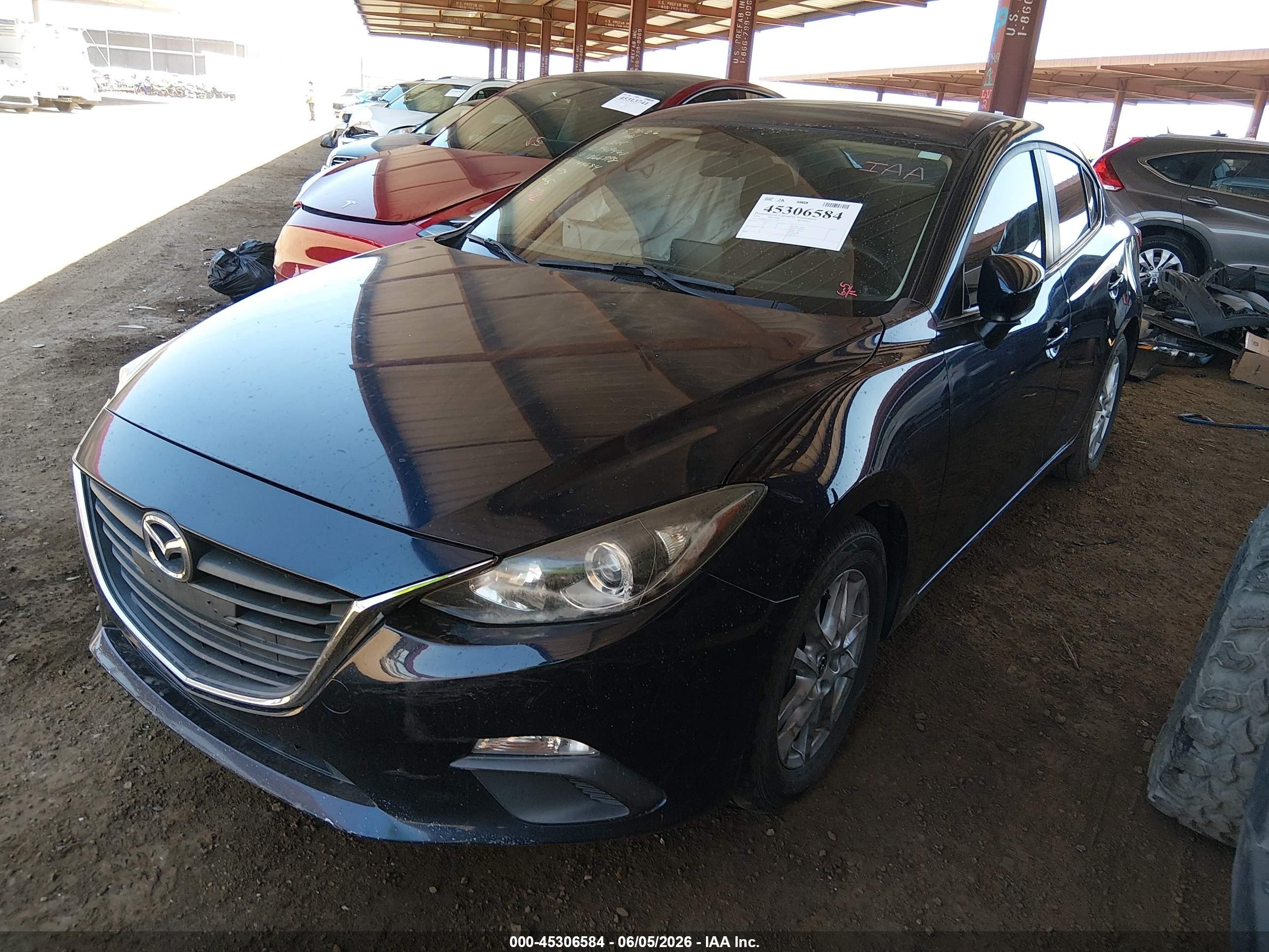 2014 Mazda Mazda3 I Touring Blue vin: JM1BM1V77E1147684