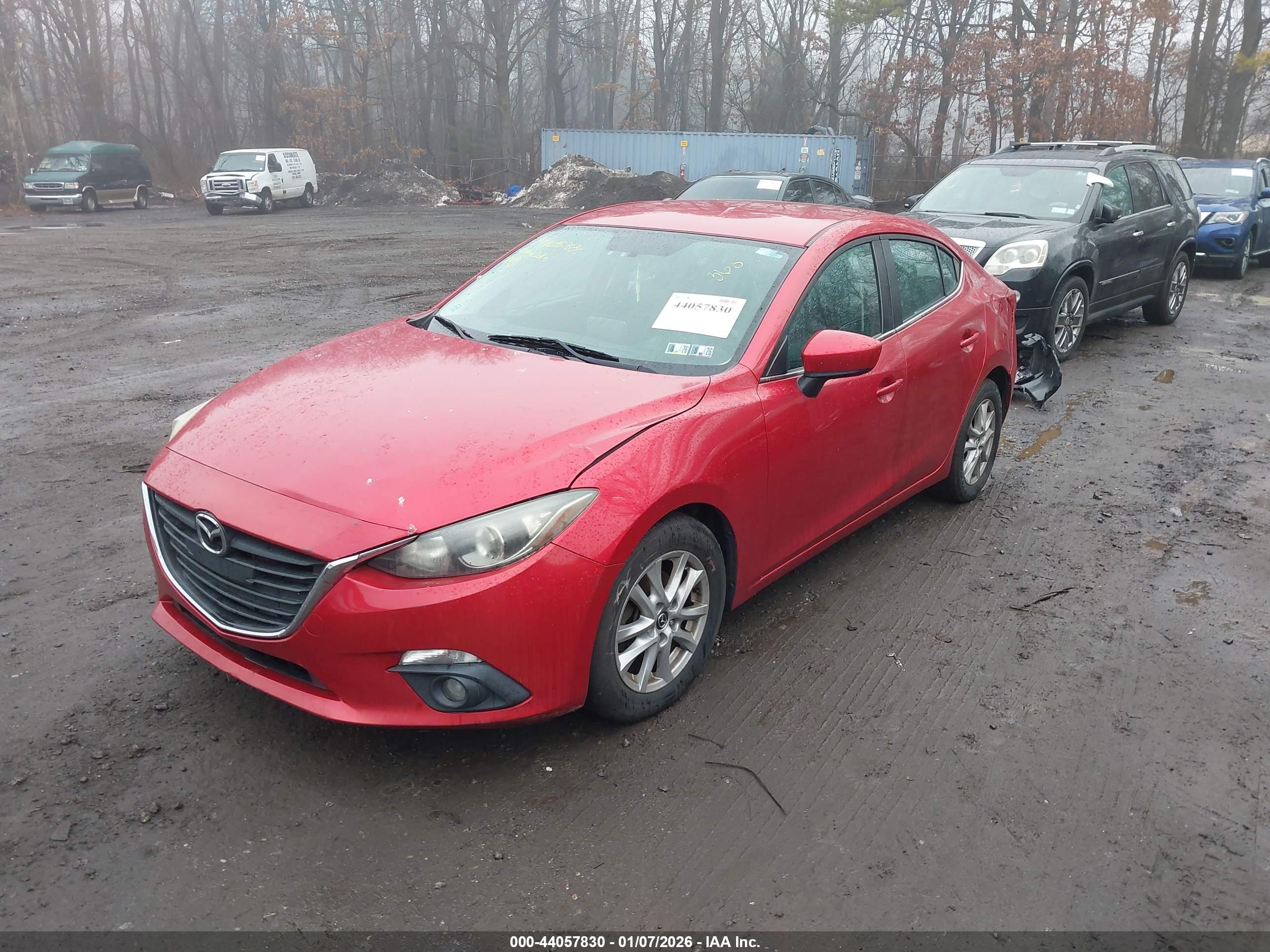 2015 Mazda Mazda3   Красный vin: JM1BM1V77F1220232