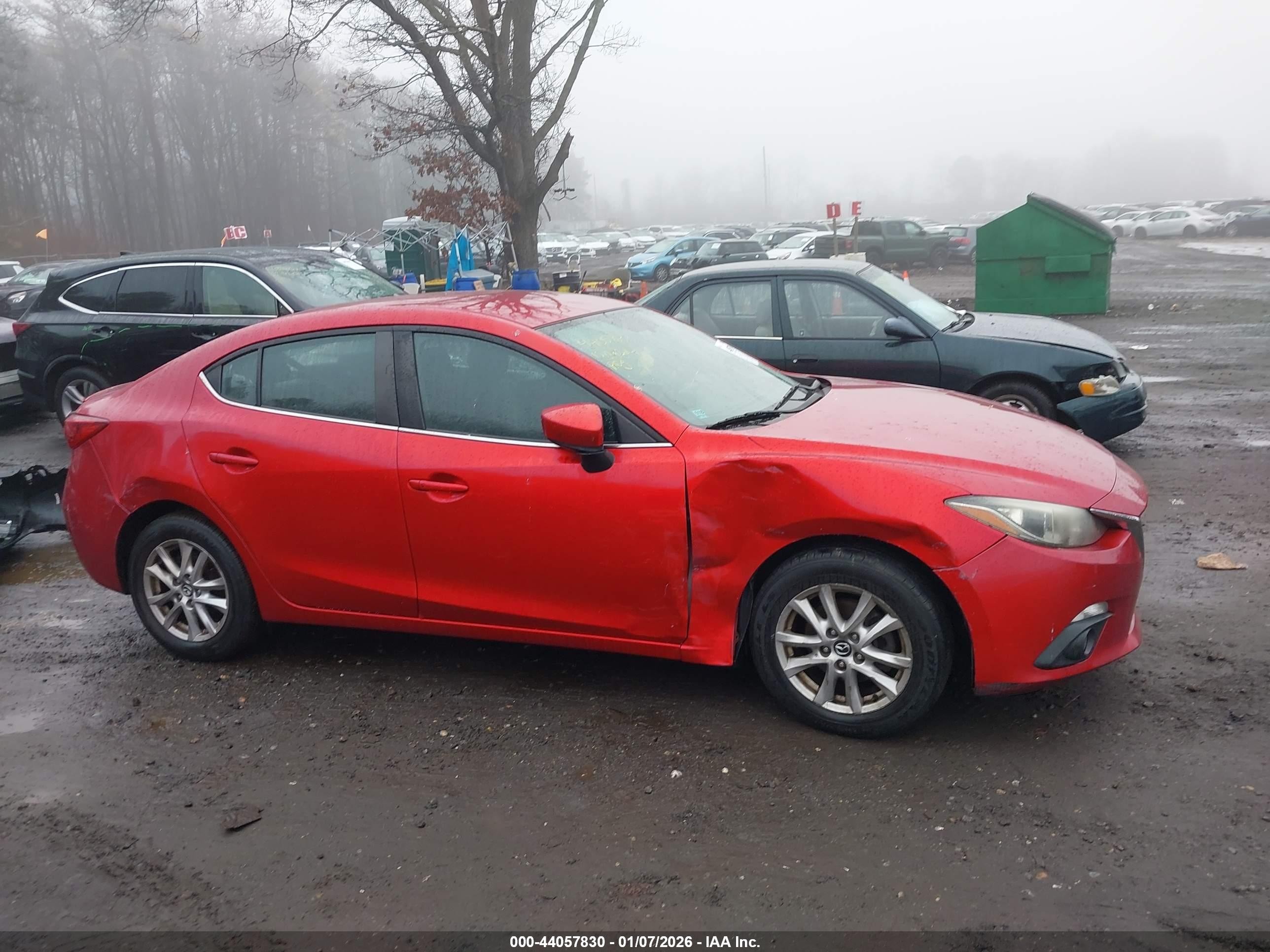 2015 Mazda Mazda3   Красный vin: JM1BM1V77F1220232