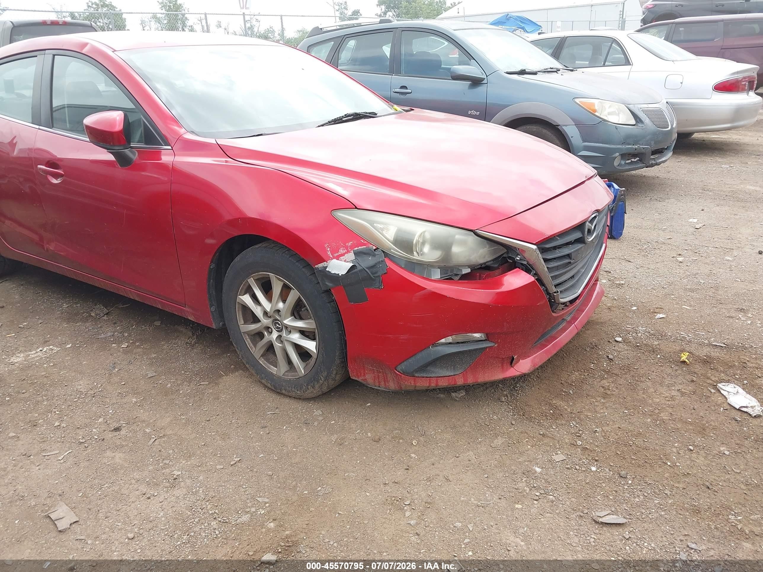 2014 Mazda Mazda3 I Touring Red vin: JM1BM1V78E1122647
