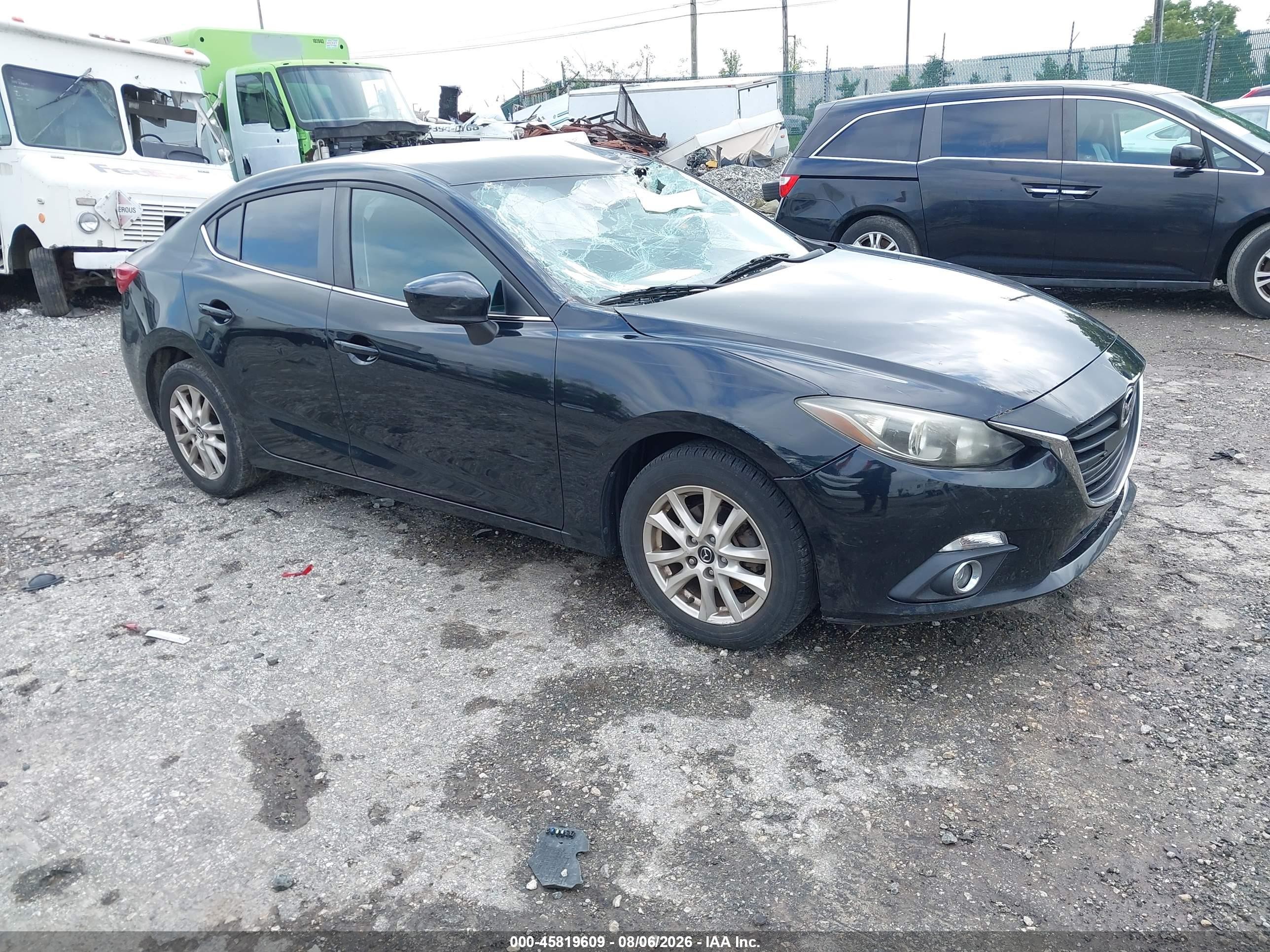 2014 Mazda Mazda3 I Touring Black vin: JM1BM1V78E1203714