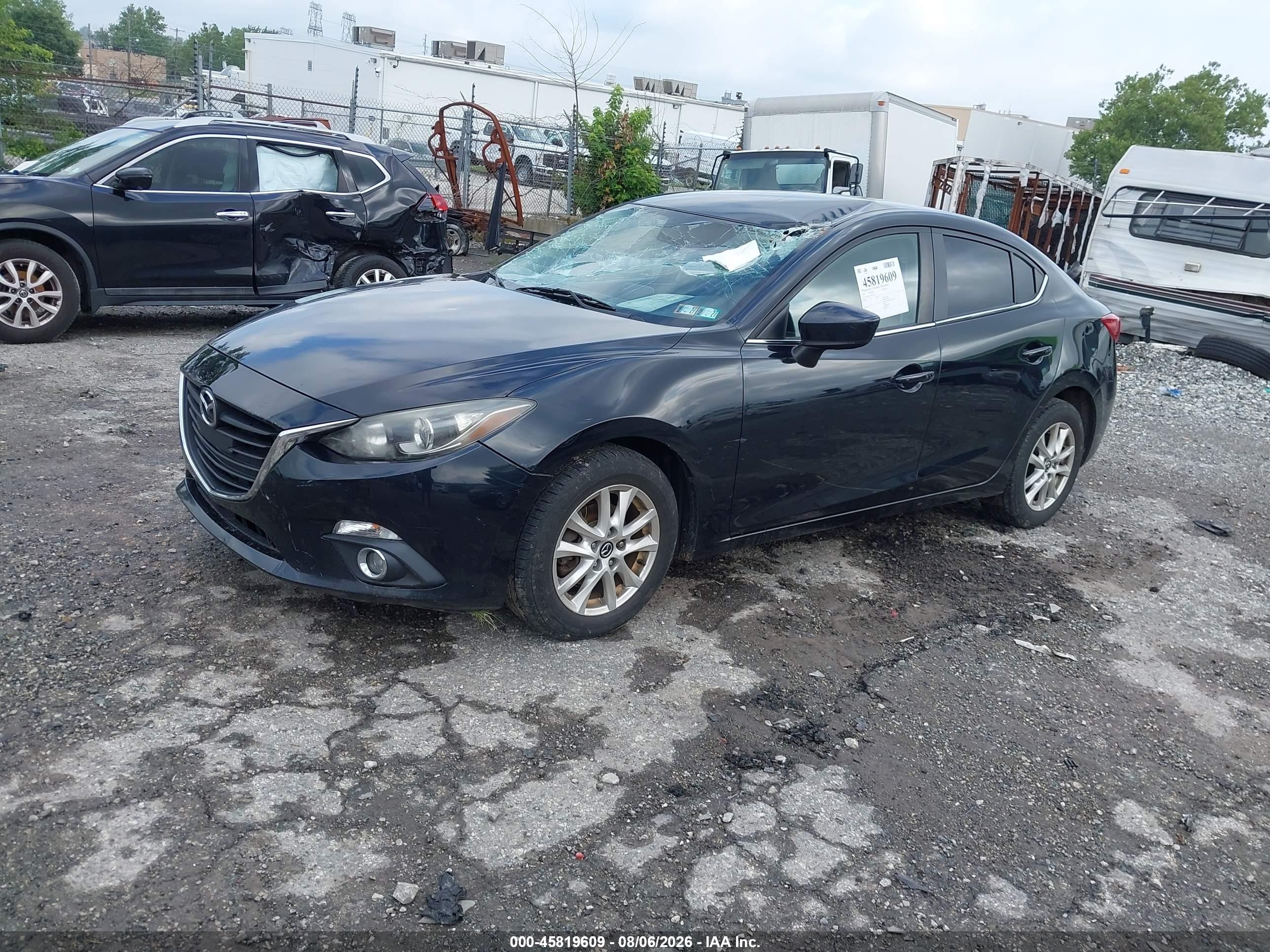 2014 Mazda Mazda3 I Touring Черный vin: JM1BM1V78E1203714