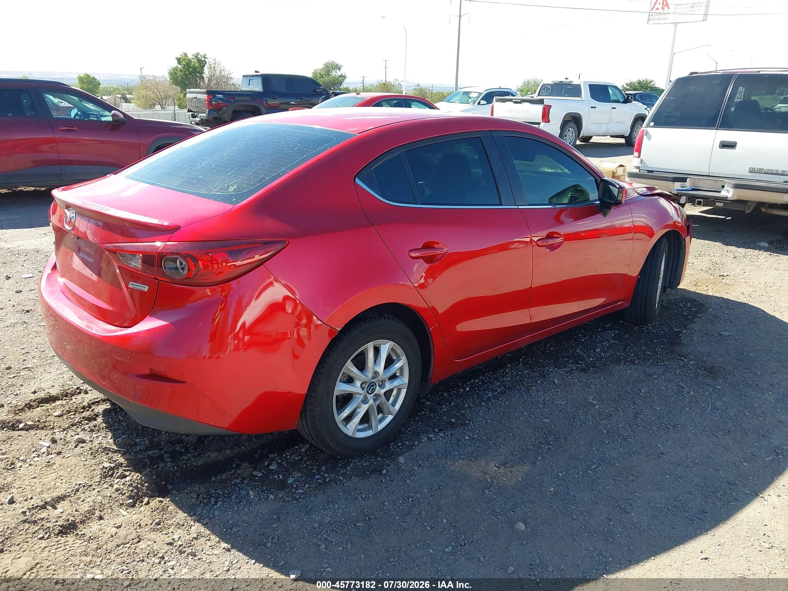 2014 Mazda Mazda3 I Touring Red vin: JM1BM1V79E1116159