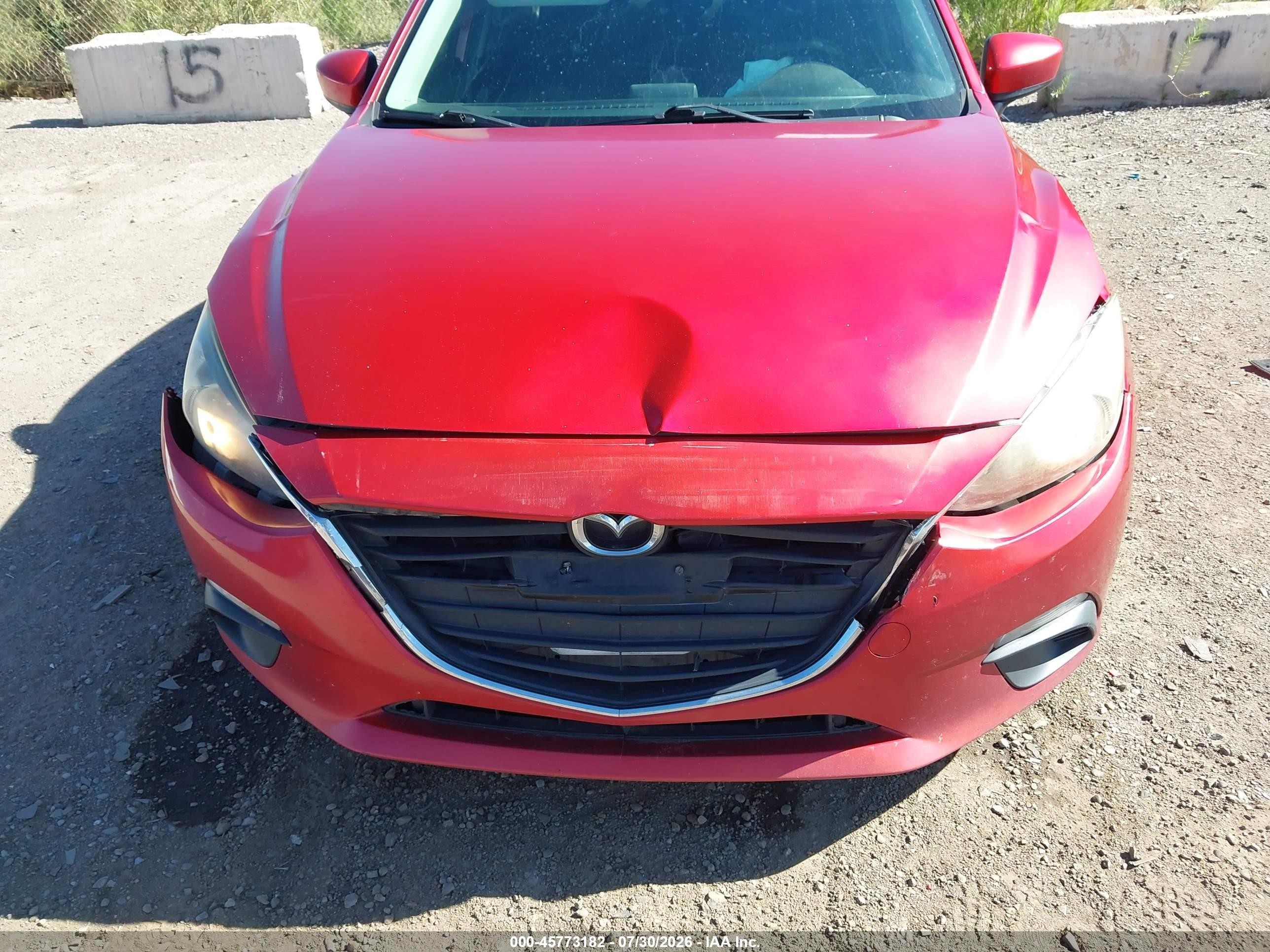 2014 Mazda Mazda3 I Touring Red vin: JM1BM1V79E1116159