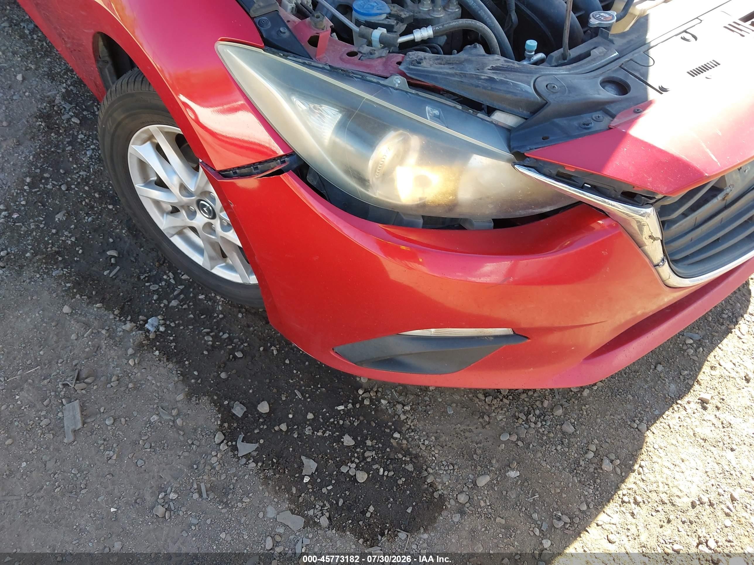 2014 Mazda Mazda3 I Touring Red vin: JM1BM1V79E1116159