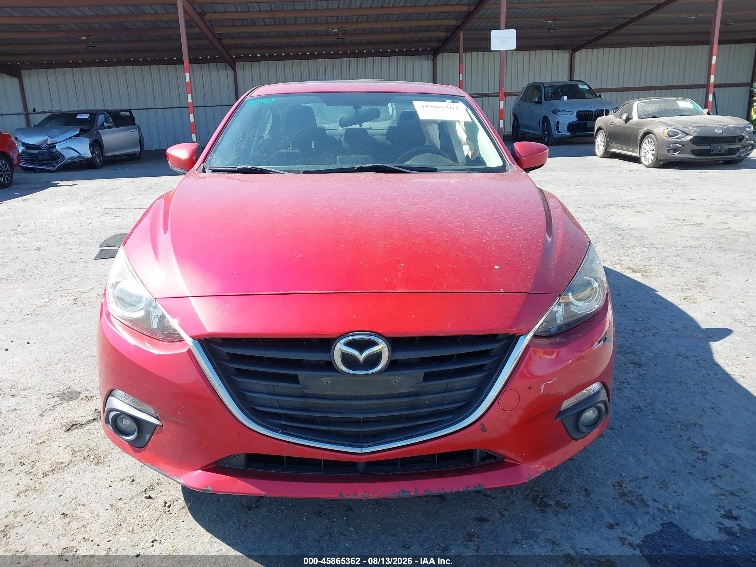 2015 Mazda Mazda3 I Touring Red vin: JM1BM1V79F1242278