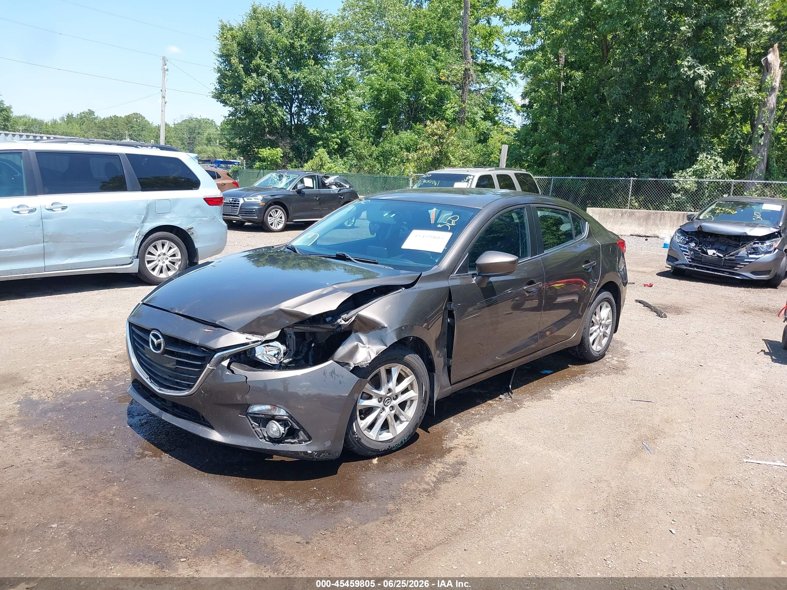 2014 Mazda Mazda3 I Touring Серый vin: JM1BM1V7XE1201589