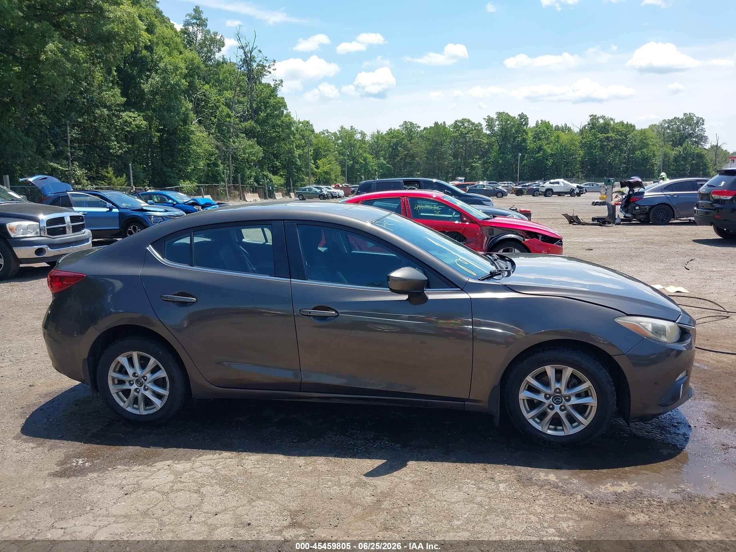 2014 Mazda Mazda3 I Touring Серый vin: JM1BM1V7XE1201589