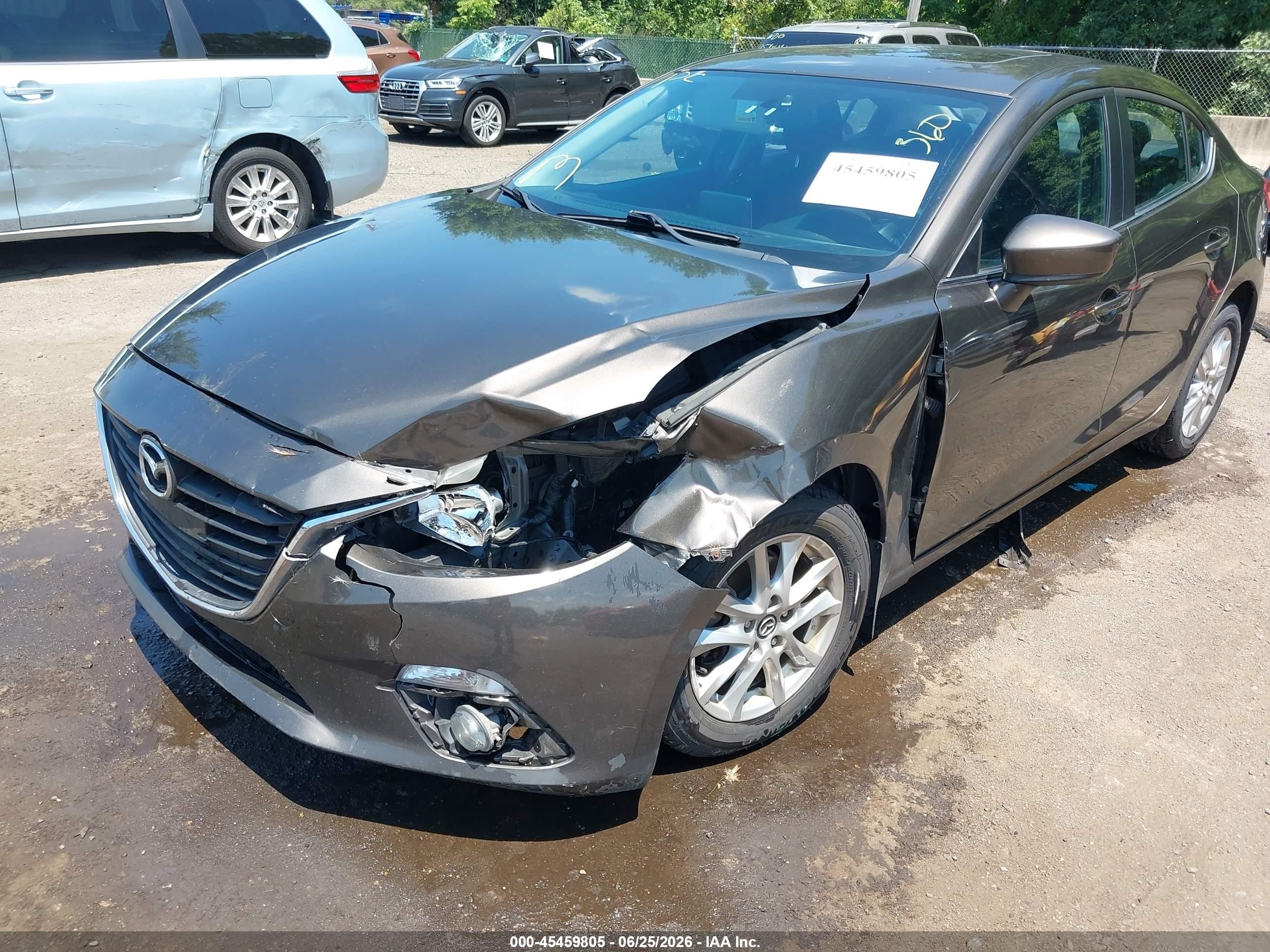 2014 Mazda Mazda3 I Touring Серый vin: JM1BM1V7XE1201589