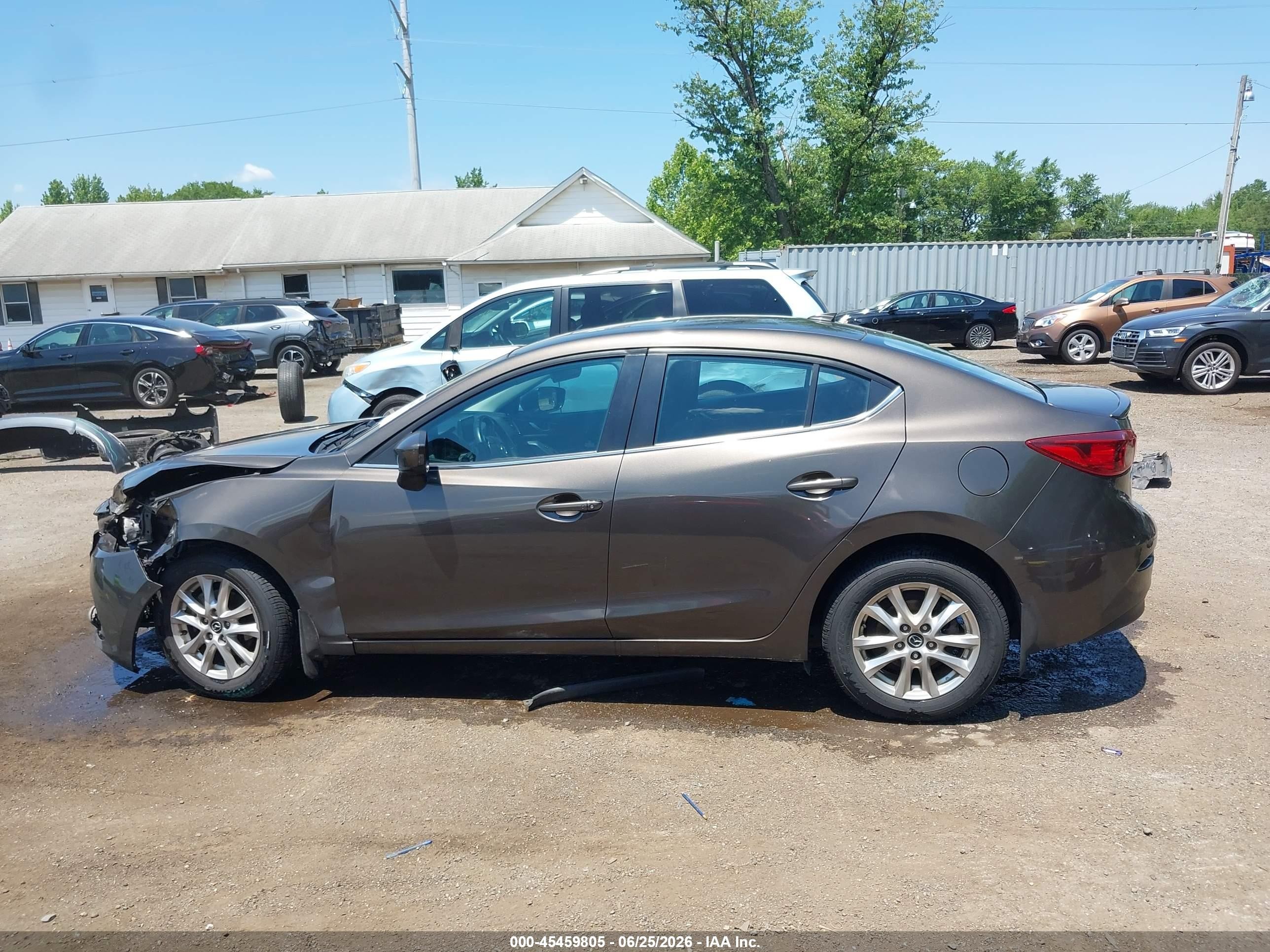2014 Mazda Mazda3 I Touring Серый vin: JM1BM1V7XE1201589