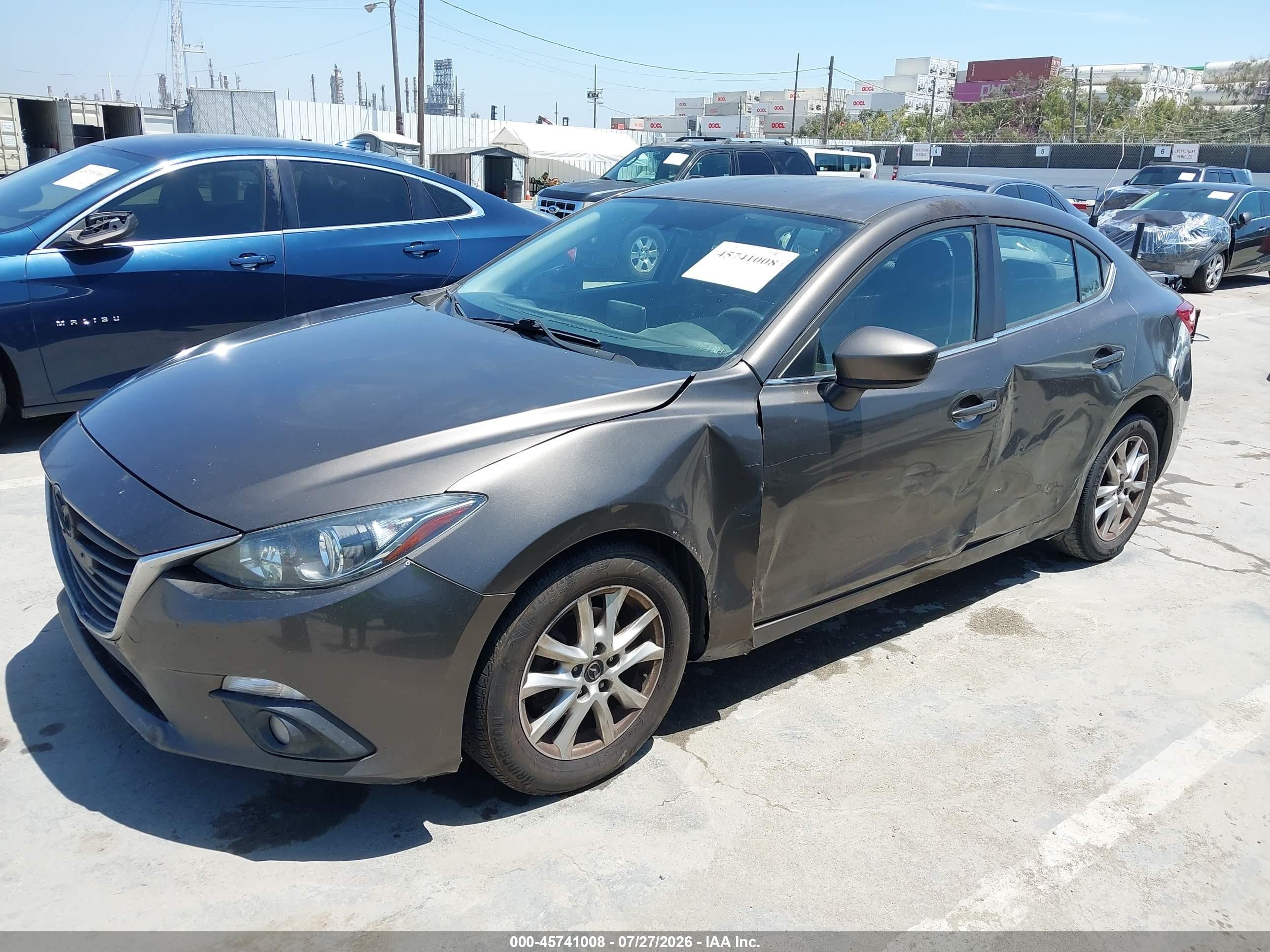 2015 Mazda Mazda3 I Touring Gray vin: JM1BM1V7XF1267884