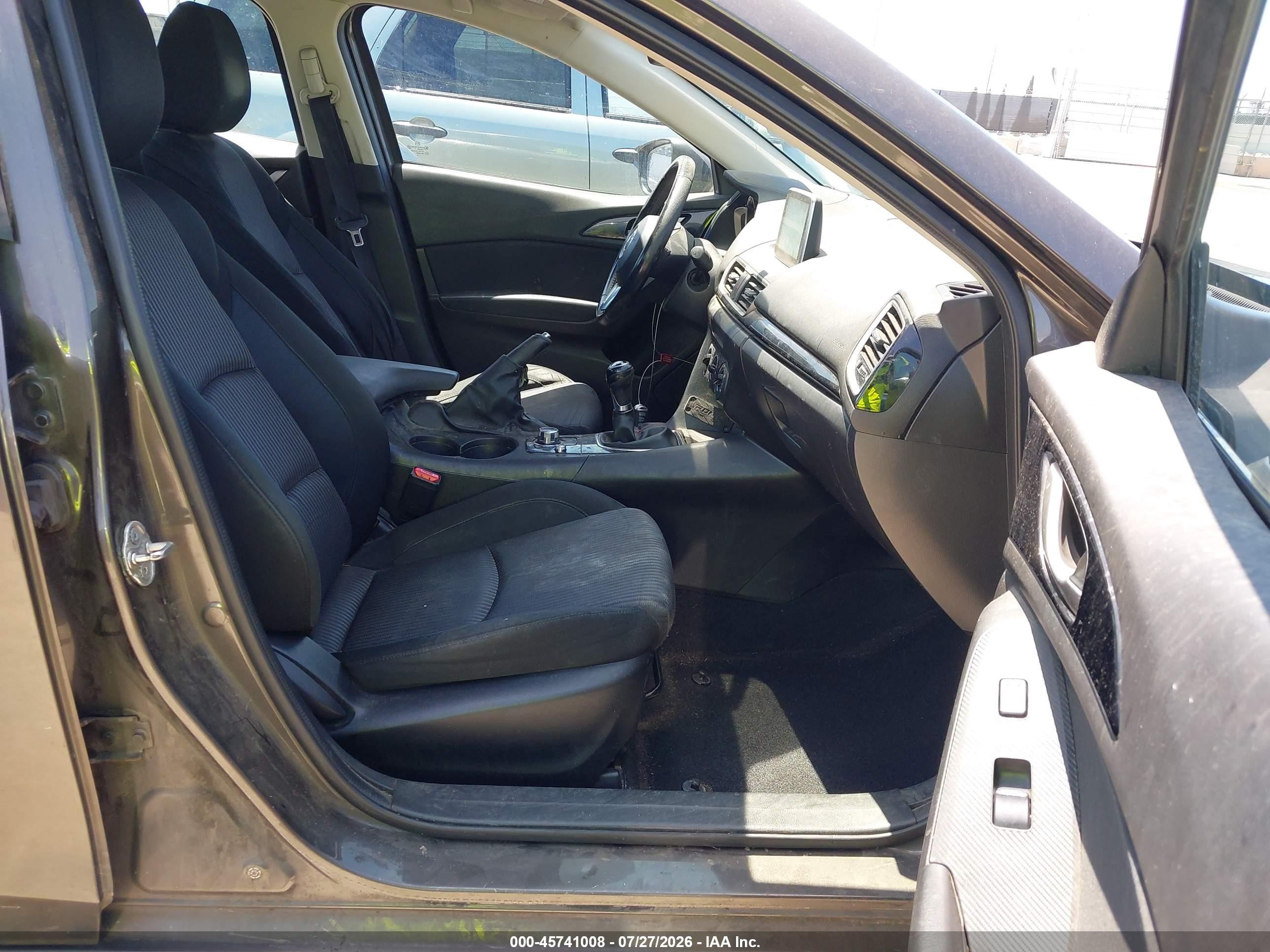 2015 Mazda Mazda3 I Touring Gray vin: JM1BM1V7XF1267884