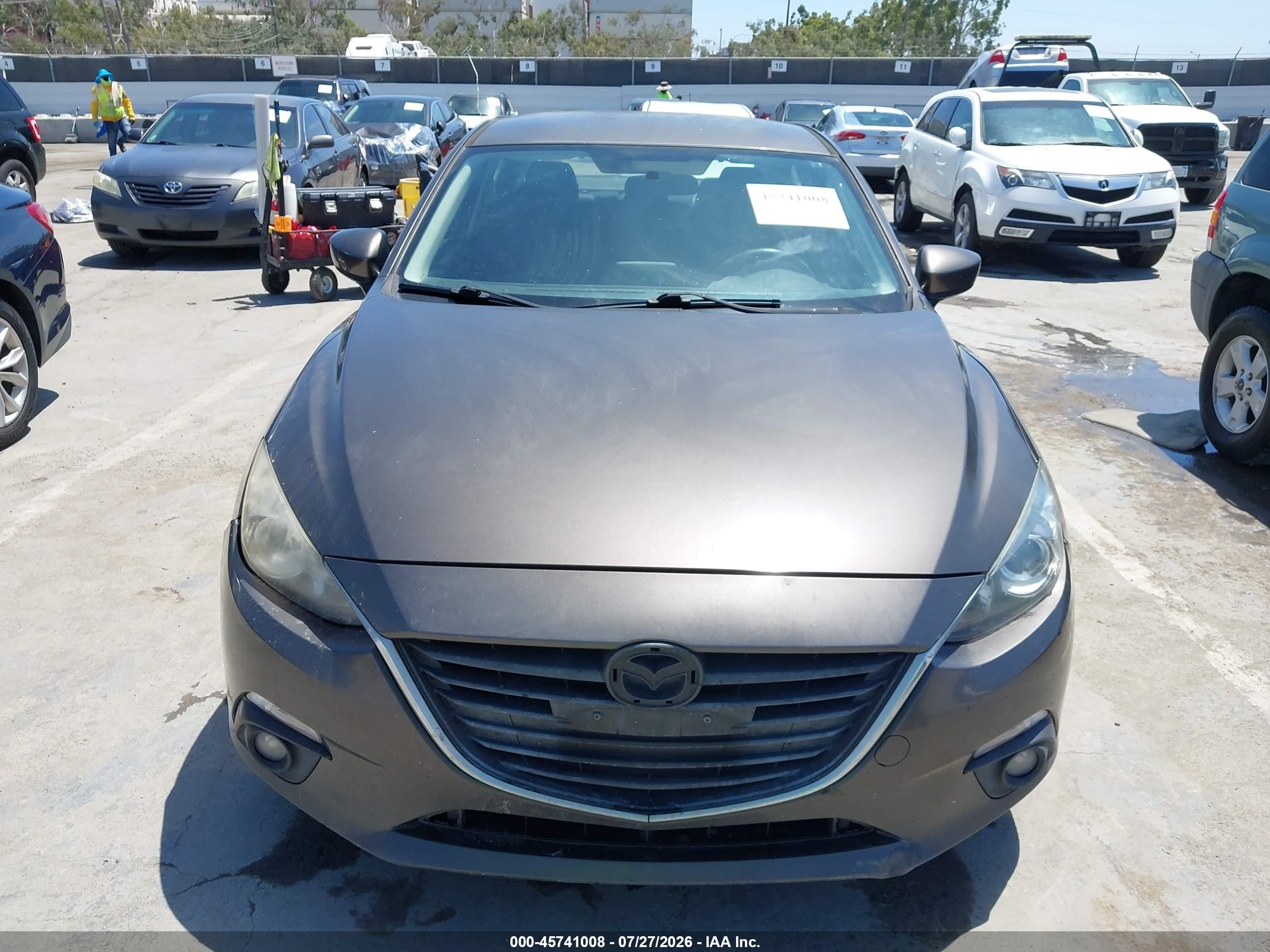 2015 Mazda Mazda3 I Touring Gray vin: JM1BM1V7XF1267884