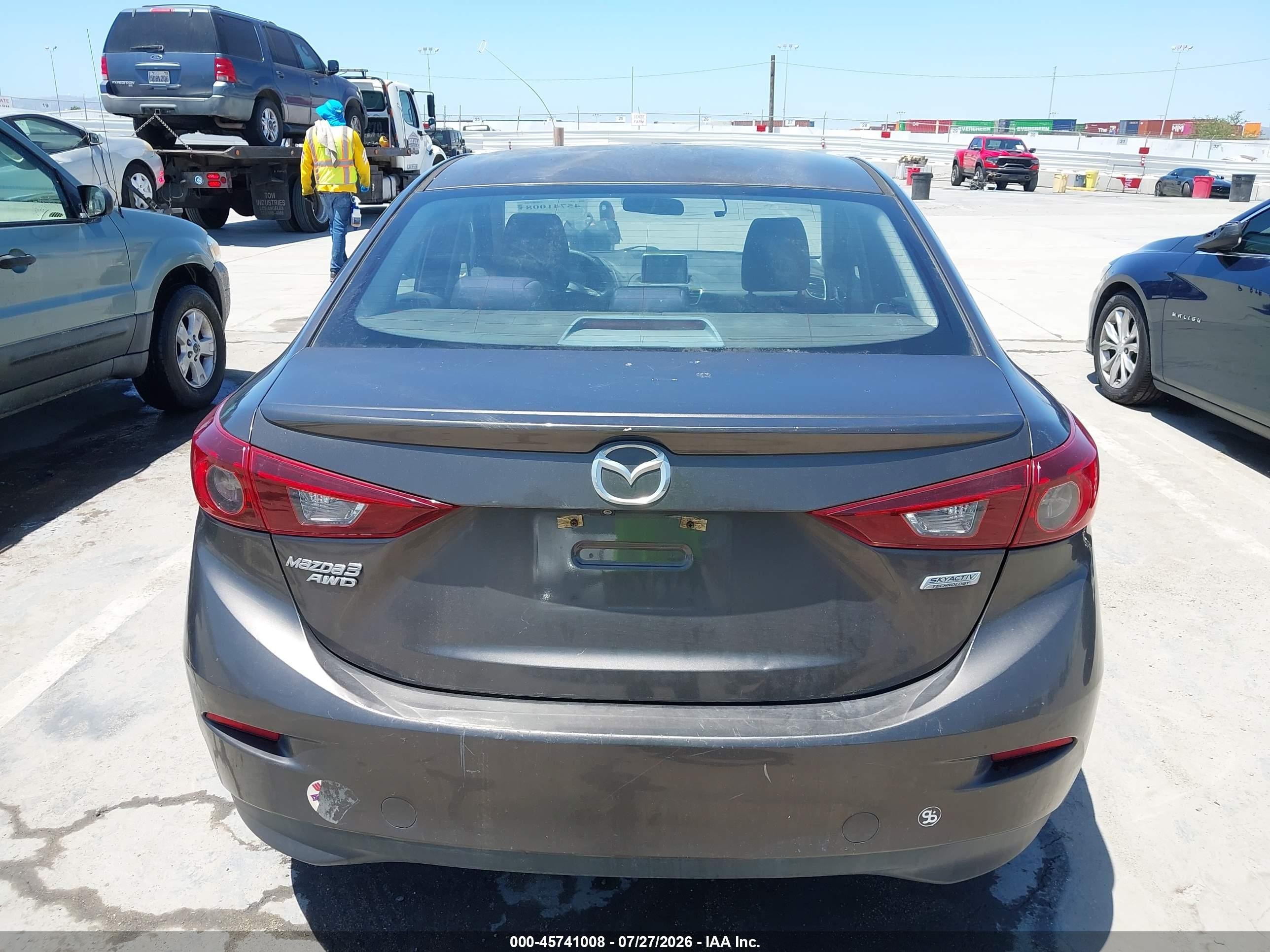 2015 Mazda Mazda3 I Touring Gray vin: JM1BM1V7XF1267884