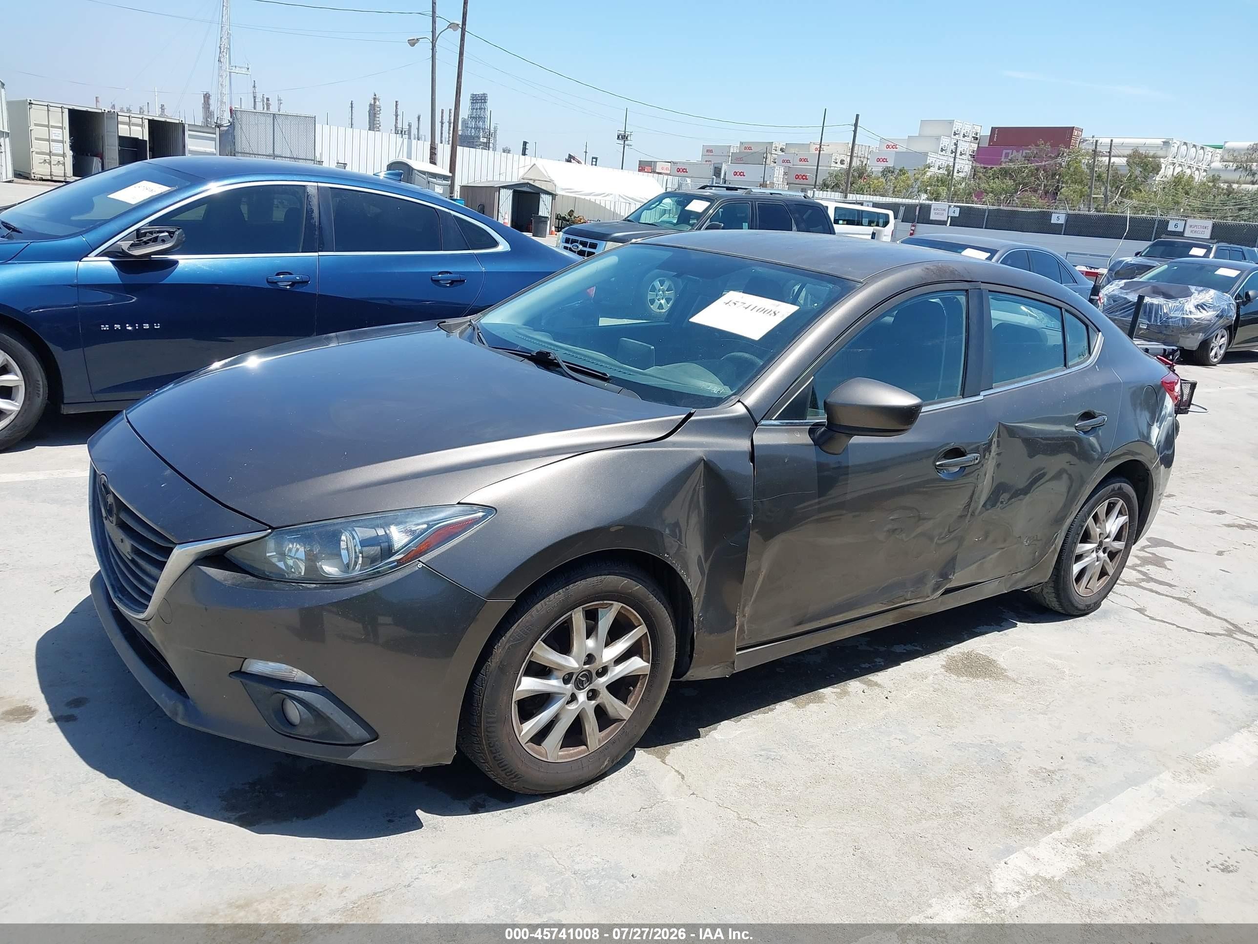 2015 Mazda Mazda3 I Touring Gray vin: JM1BM1V7XF1267884