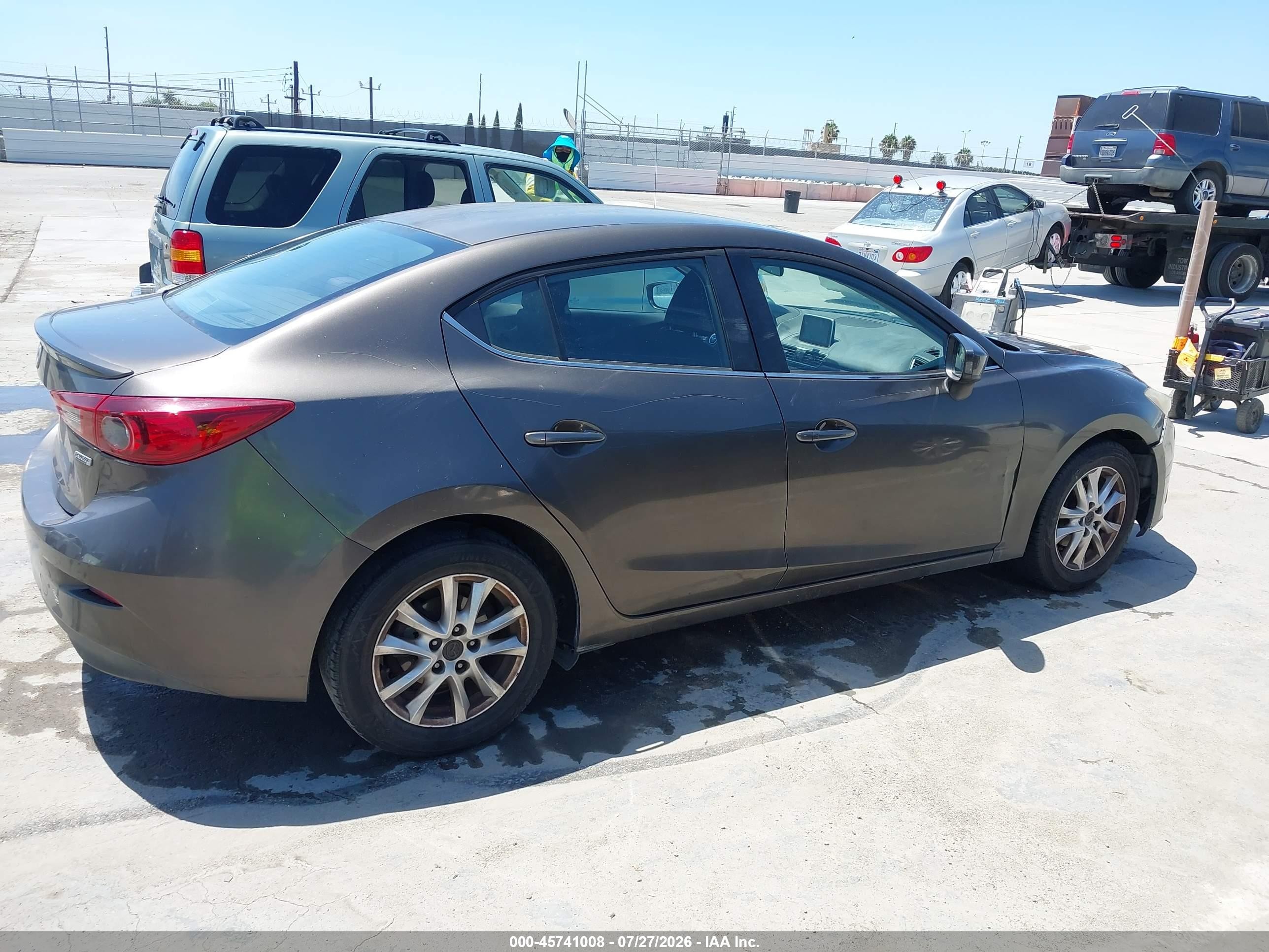 2015 Mazda Mazda3 I Touring Gray vin: JM1BM1V7XF1267884