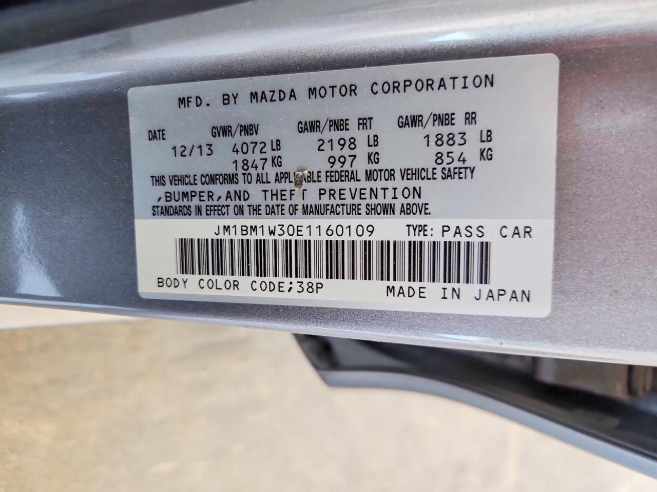 2014 Mazda 3 Grand Touring Silver vin: JM1BM1W30E1160109