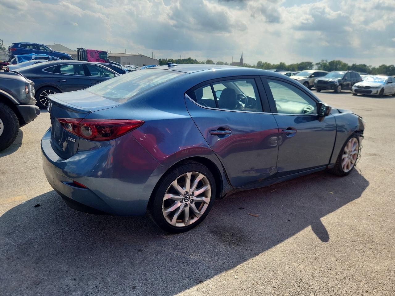 2014 Mazda 3 Grand Touring Blue vin: JM1BM1W31E1127345