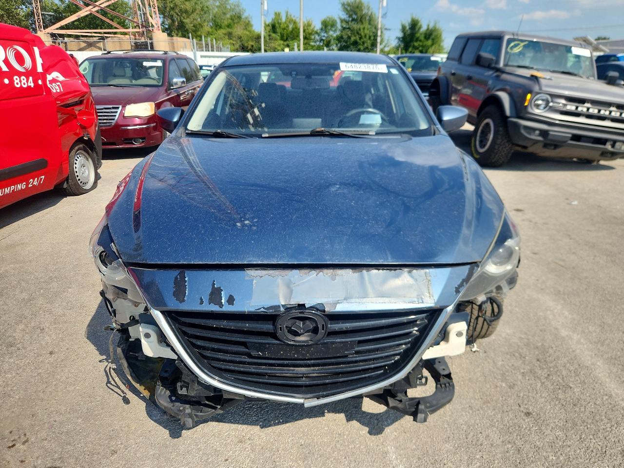 2014 Mazda 3 Grand Touring Blue vin: JM1BM1W31E1127345