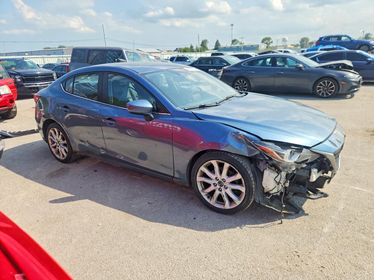 2014 Mazda 3 Grand Touring Blue vin: JM1BM1W31E1127345