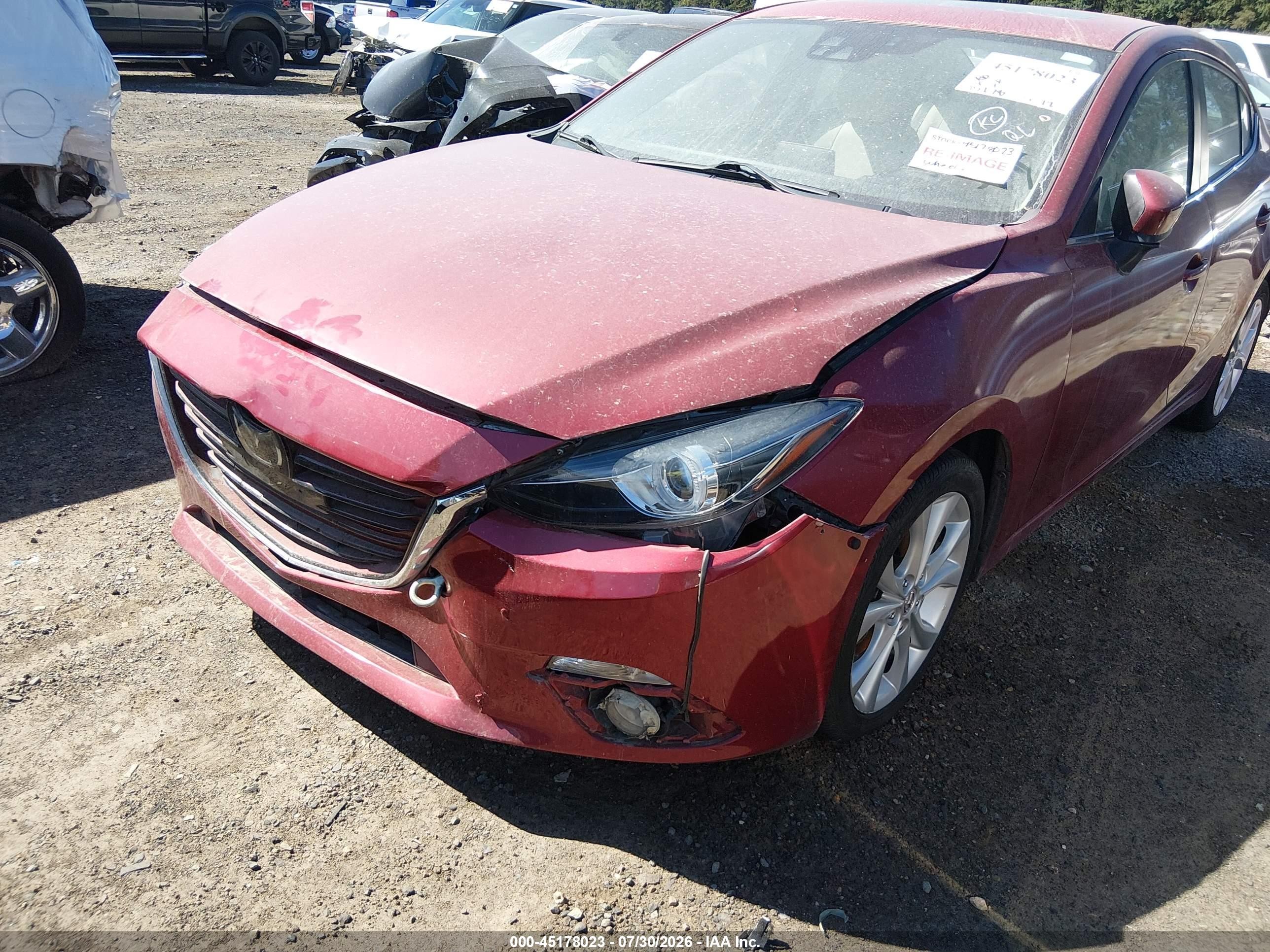 2014 Mazda Mazda3 S Grand Touring Red vin: JM1BM1W31E1170549