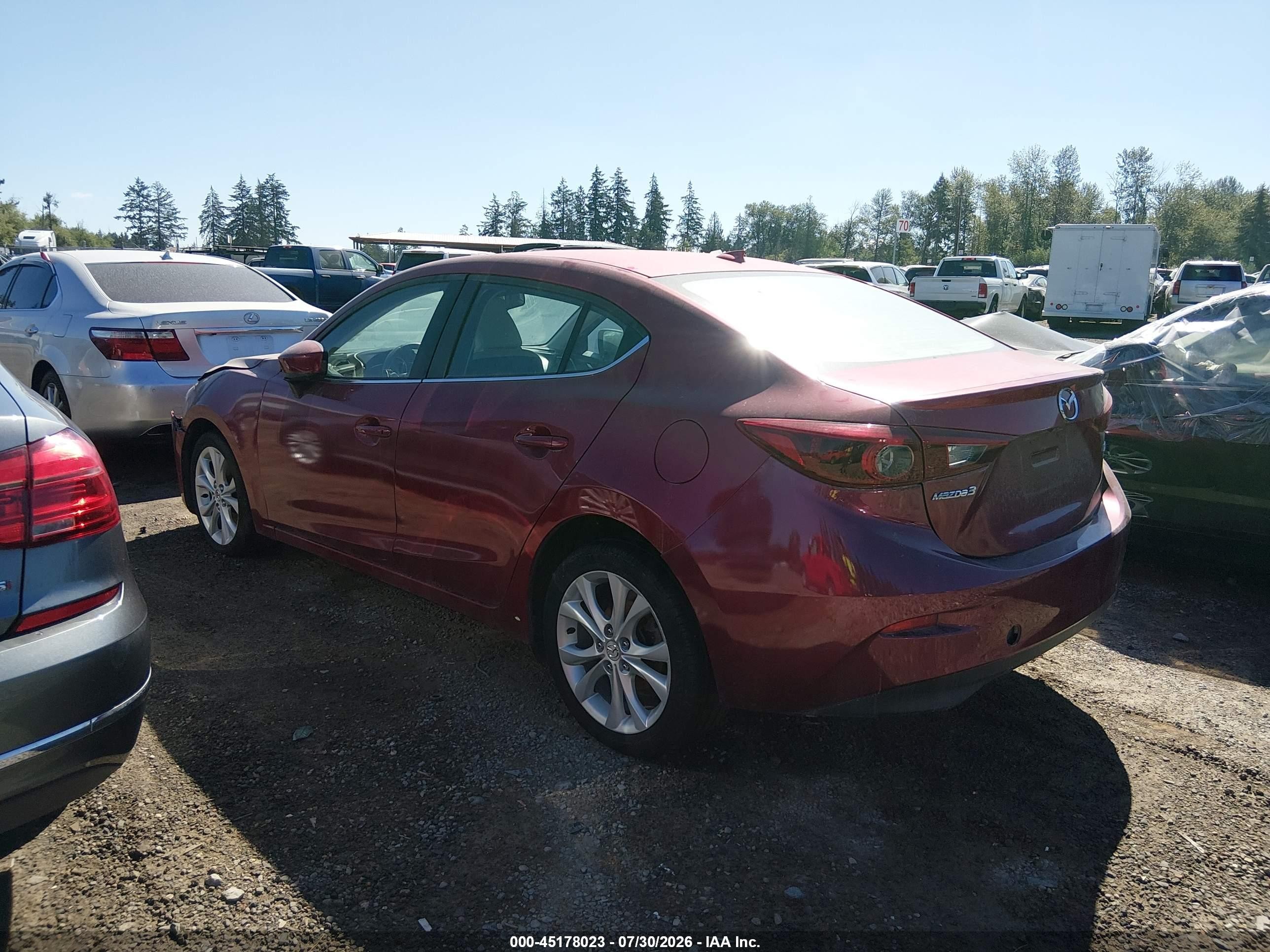 2014 Mazda Mazda3 S Grand Touring Red vin: JM1BM1W31E1170549