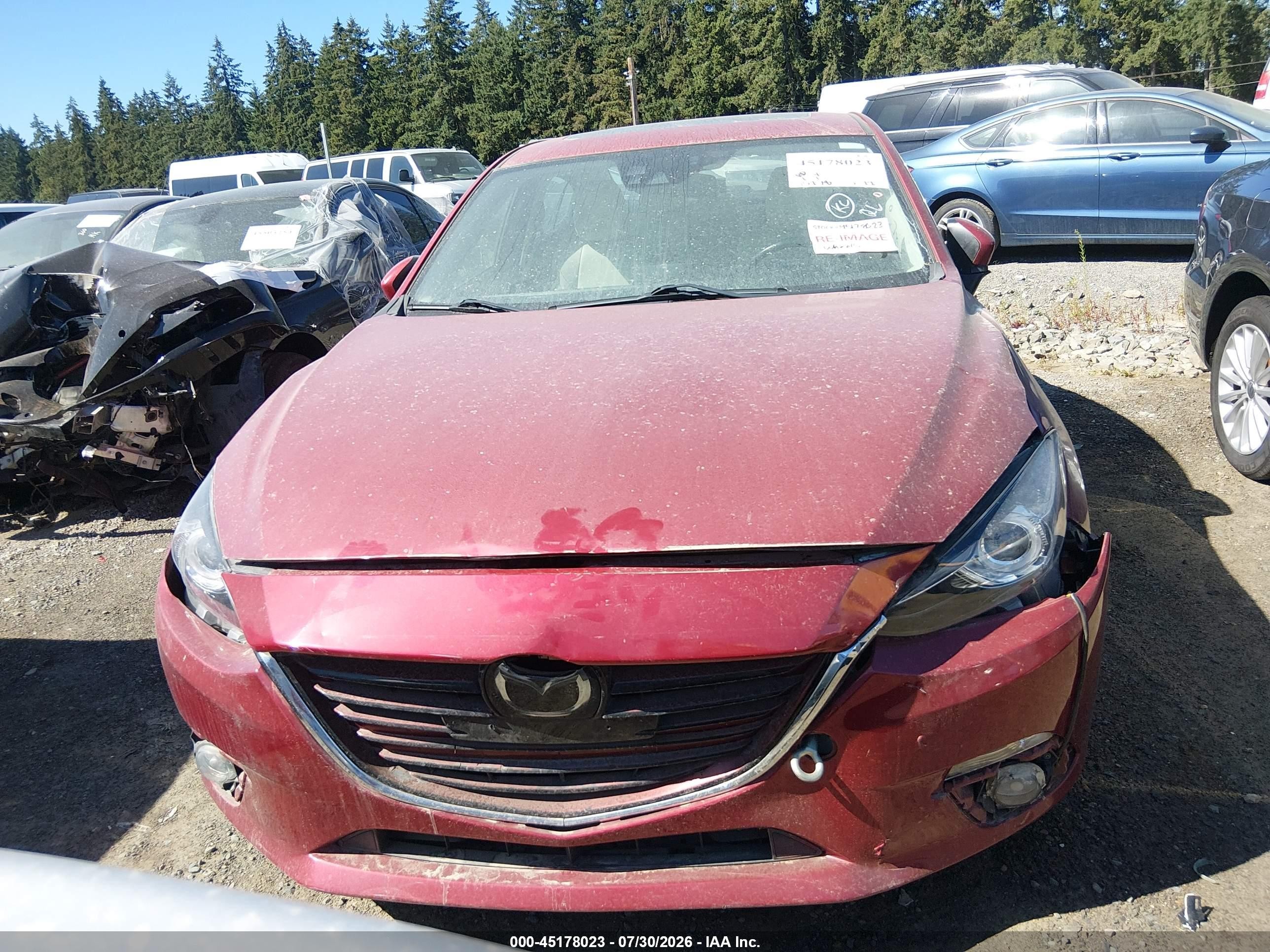 2014 Mazda Mazda3 S Grand Touring Red vin: JM1BM1W31E1170549