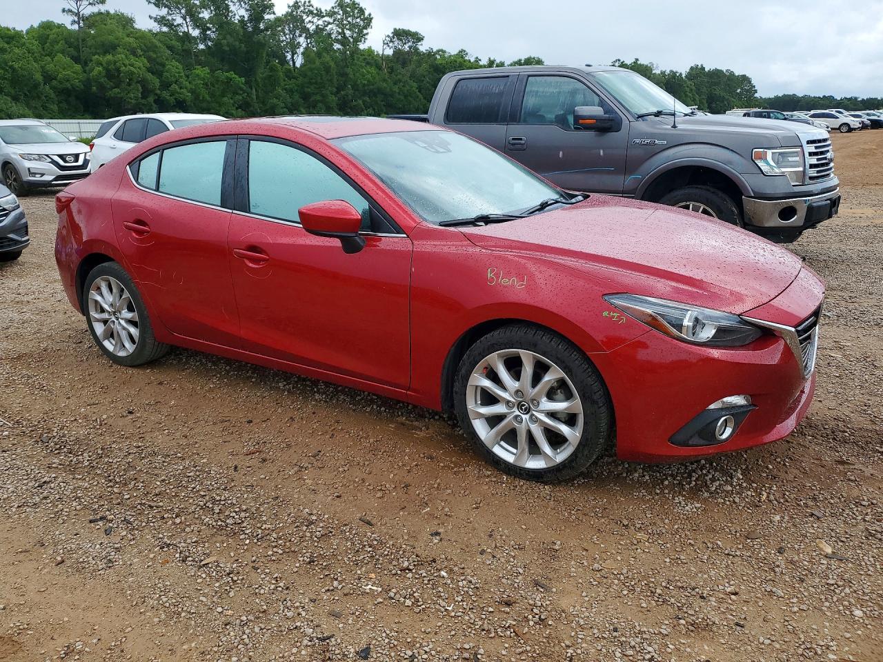 2014 Mazda 3 Grand Touring Red vin: JM1BM1W31E1209382