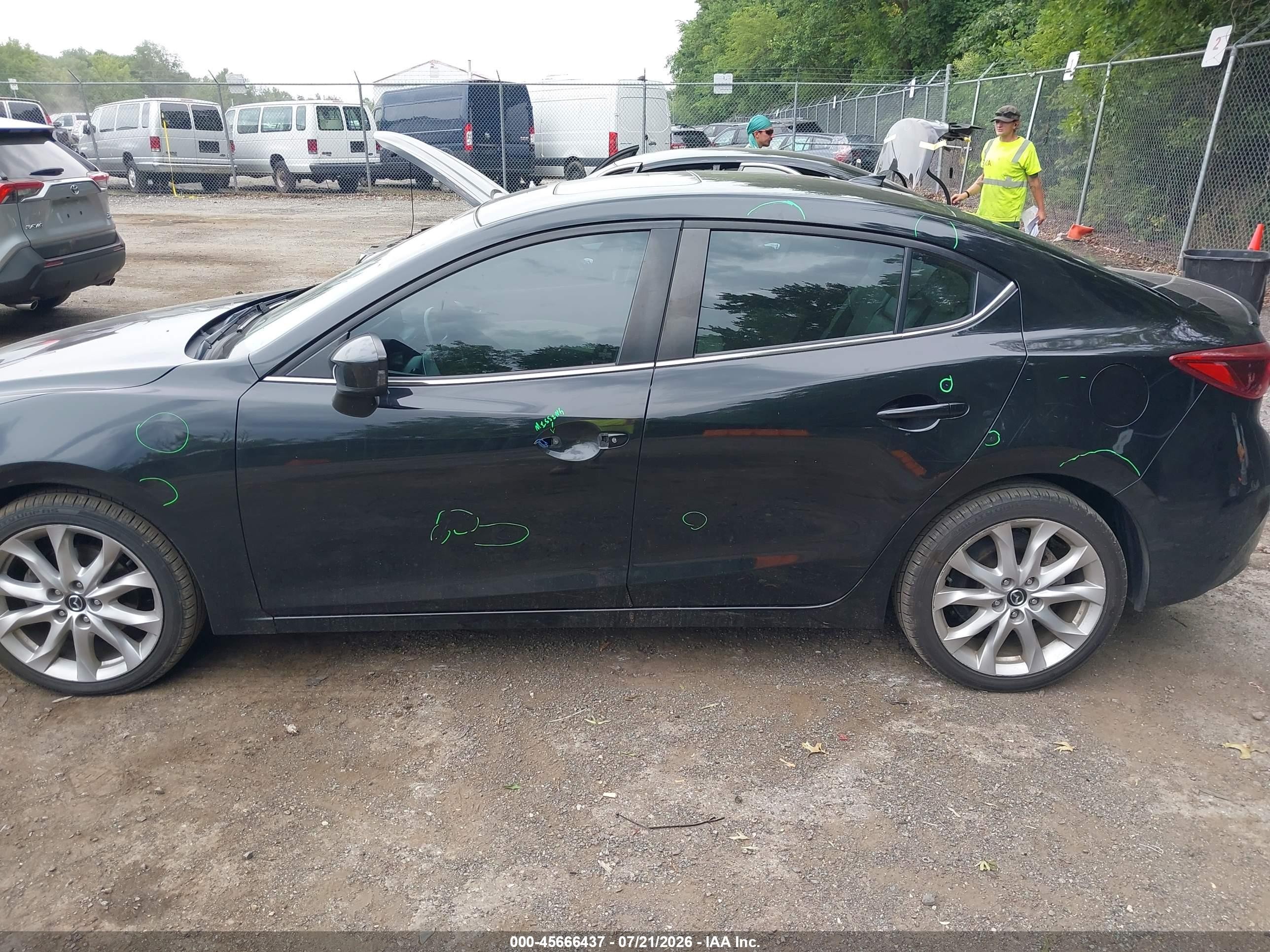 2014 Mazda Mazda3 S Grand Touring Black vin: JM1BM1W32E1193631