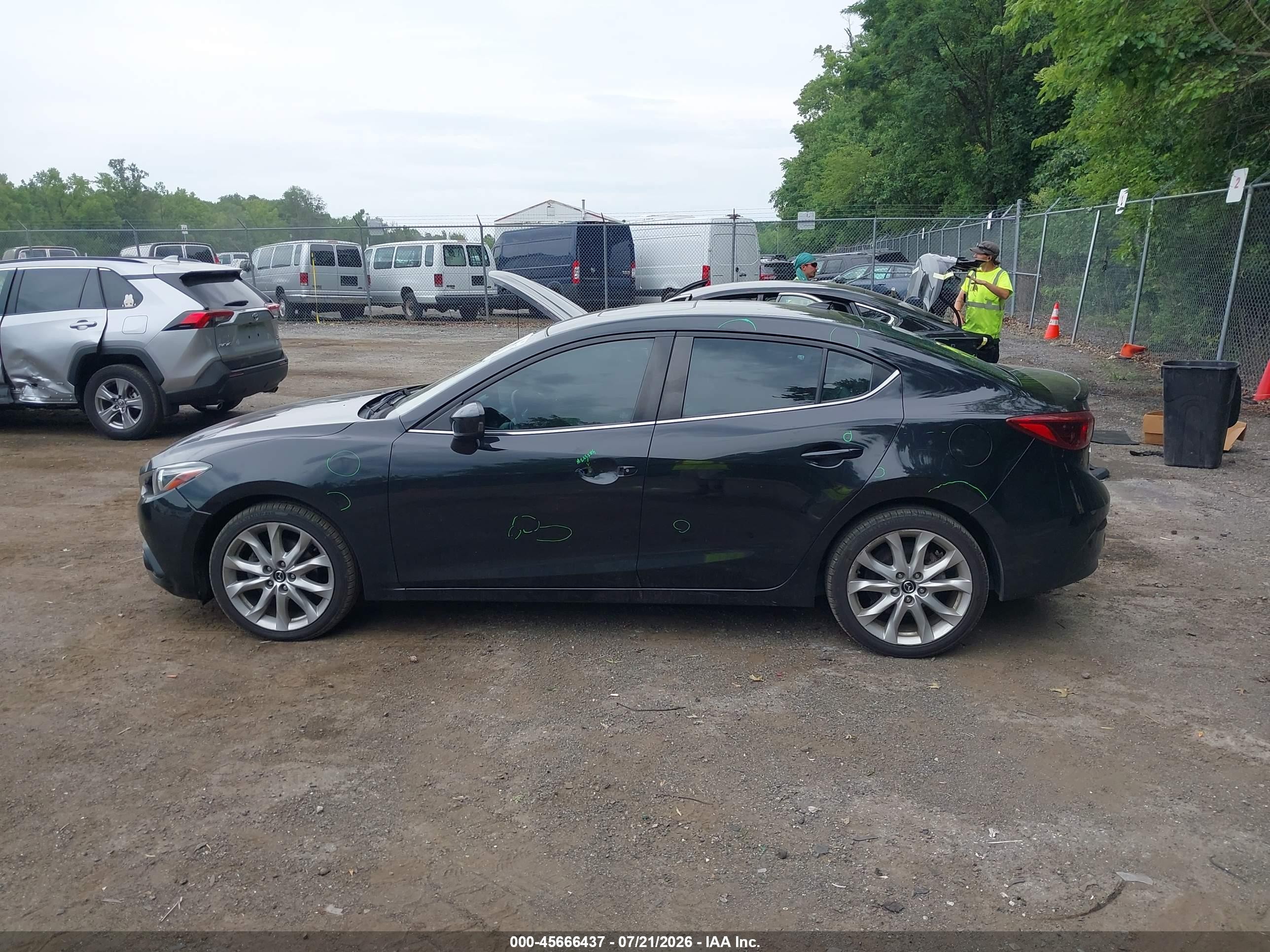 2014 Mazda Mazda3 S Grand Touring Black vin: JM1BM1W32E1193631
