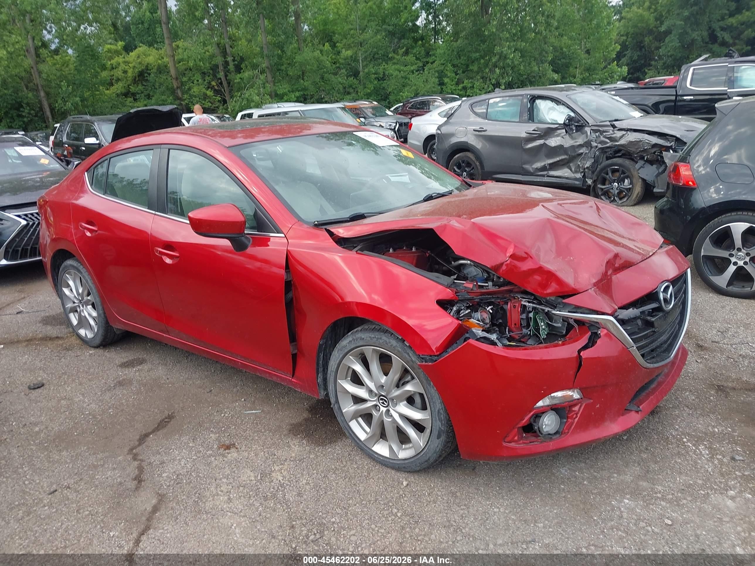 2015 Mazda Mazda3 S Grand Touring Red vin: JM1BM1W32F1230551