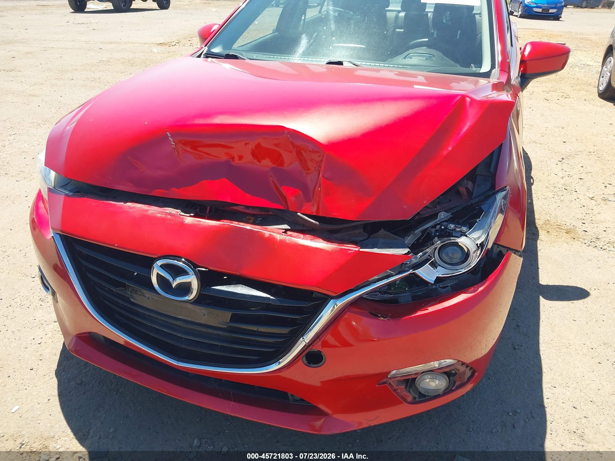 2014 Mazda Mazda3 S Grand Touring Red vin: JM1BM1W33E1128660