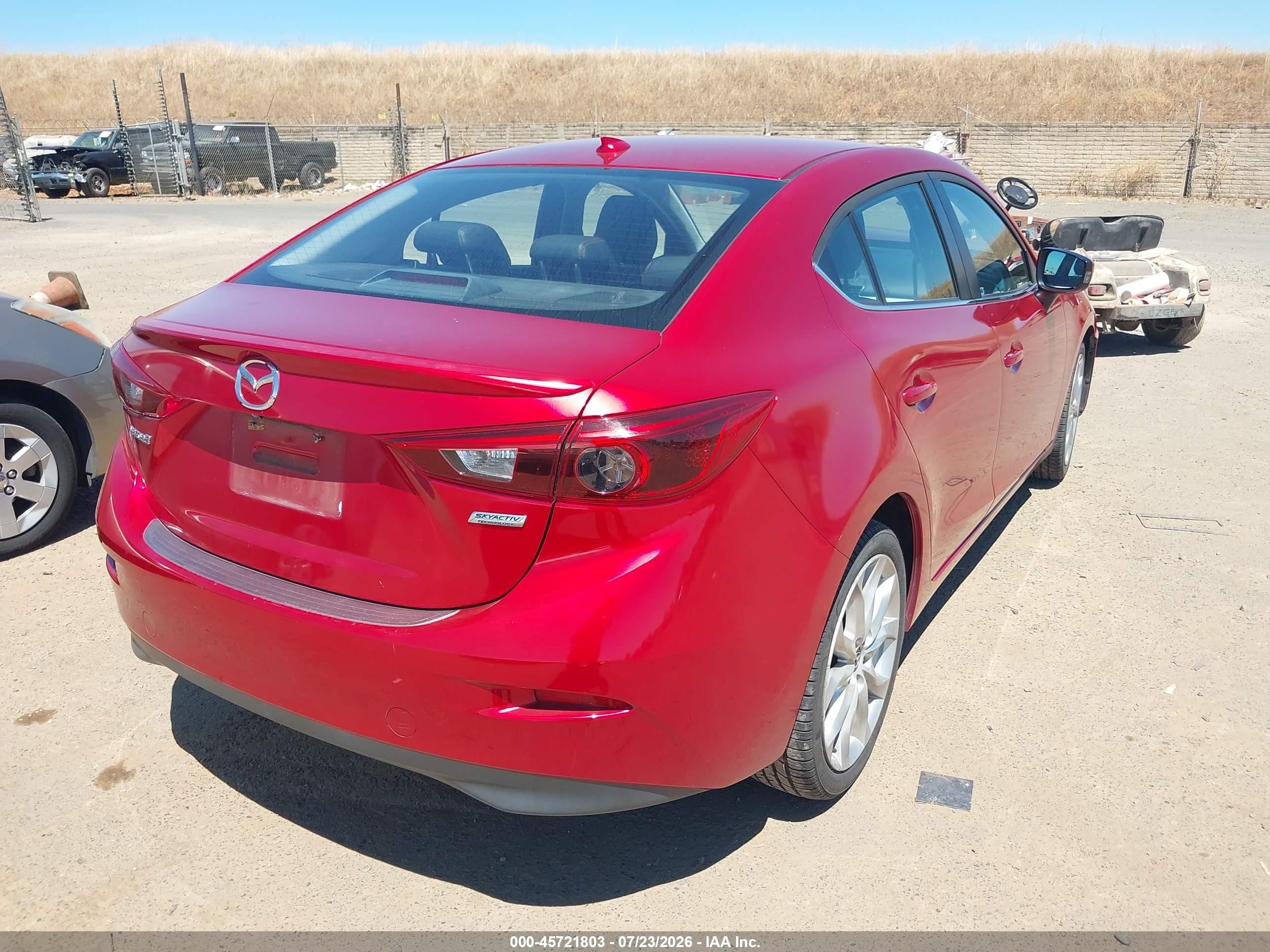 2014 Mazda Mazda3 S Grand Touring Red vin: JM1BM1W33E1128660