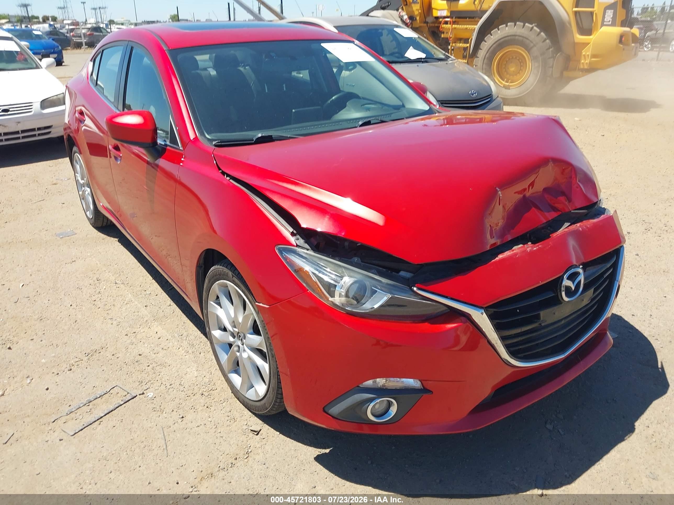 2014 Mazda Mazda3 S Grand Touring Красный vin: JM1BM1W33E1128660