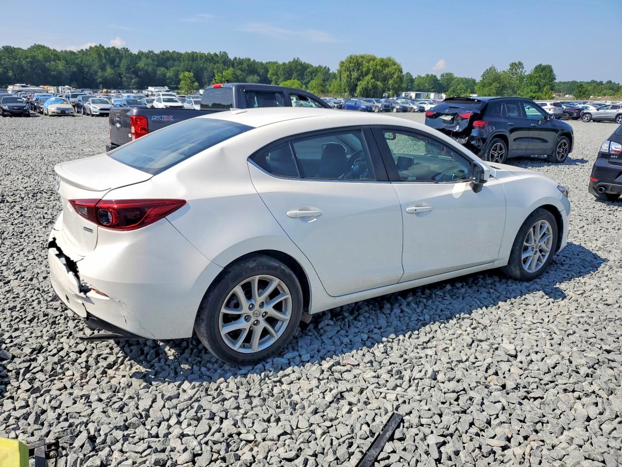 2015 Mazda 3 Grand Touring White vin: JM1BM1W33F1236830