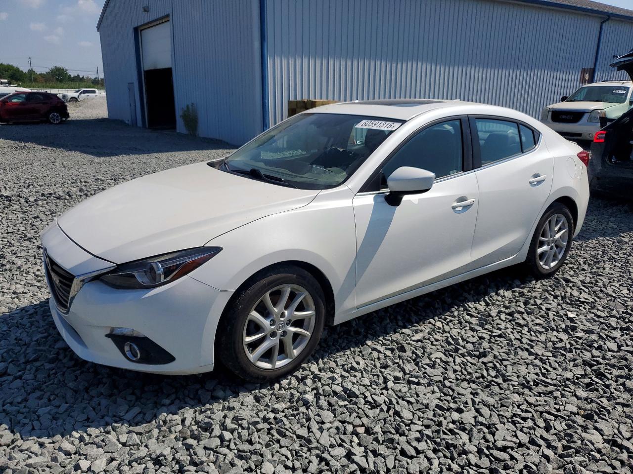 2015 Mazda 3 Grand Touring White vin: JM1BM1W33F1236830