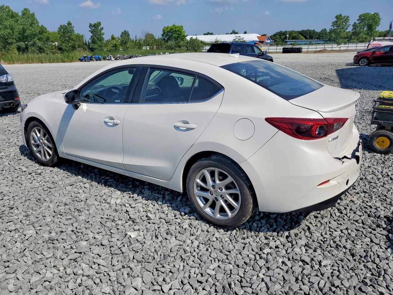 2015 Mazda 3 Grand Touring White vin: JM1BM1W33F1236830